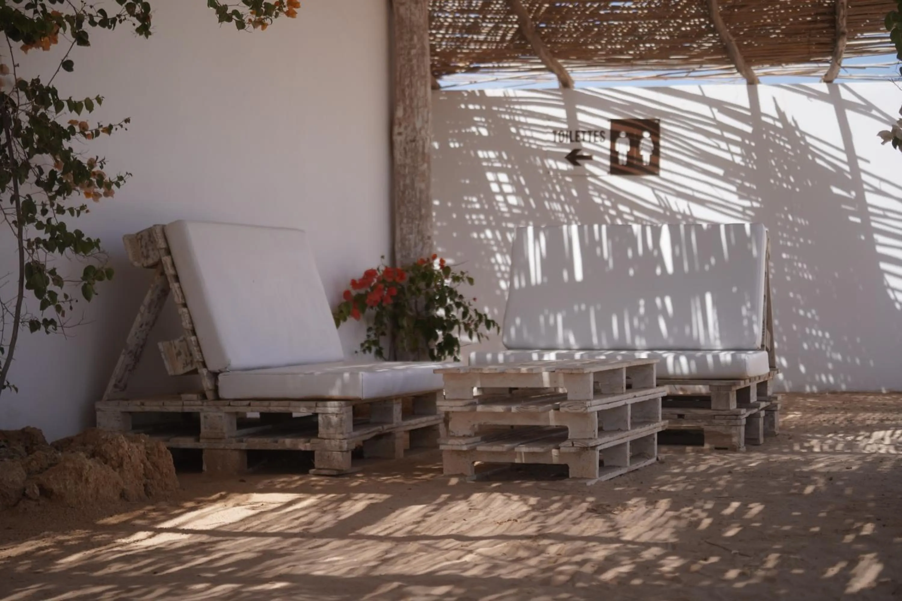 Patio in Desert Sands Dakhla Lagoon View & Kitesurf Spot