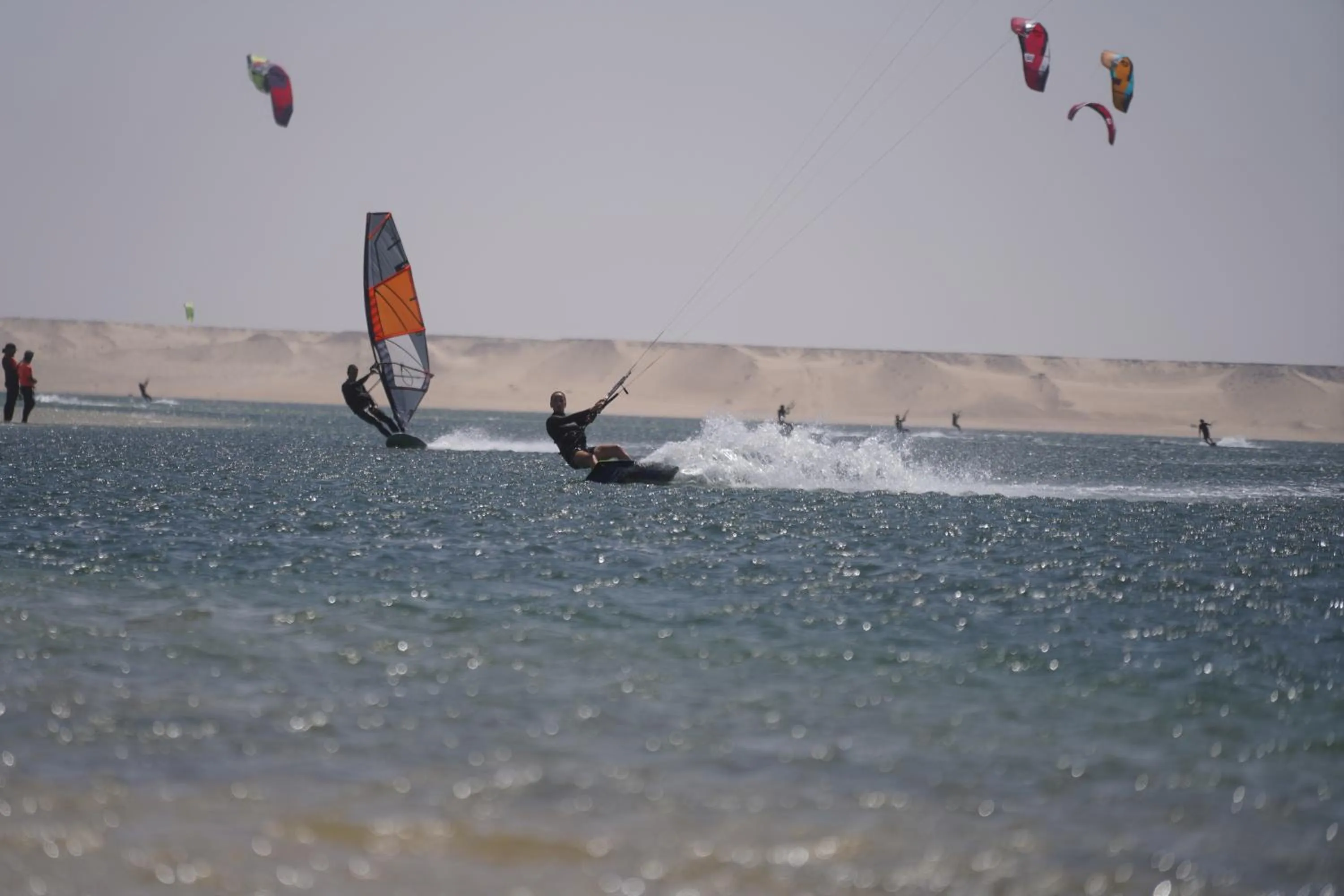 Day in Desert Sands Dakhla Lagoon View & Kitesurf Spot