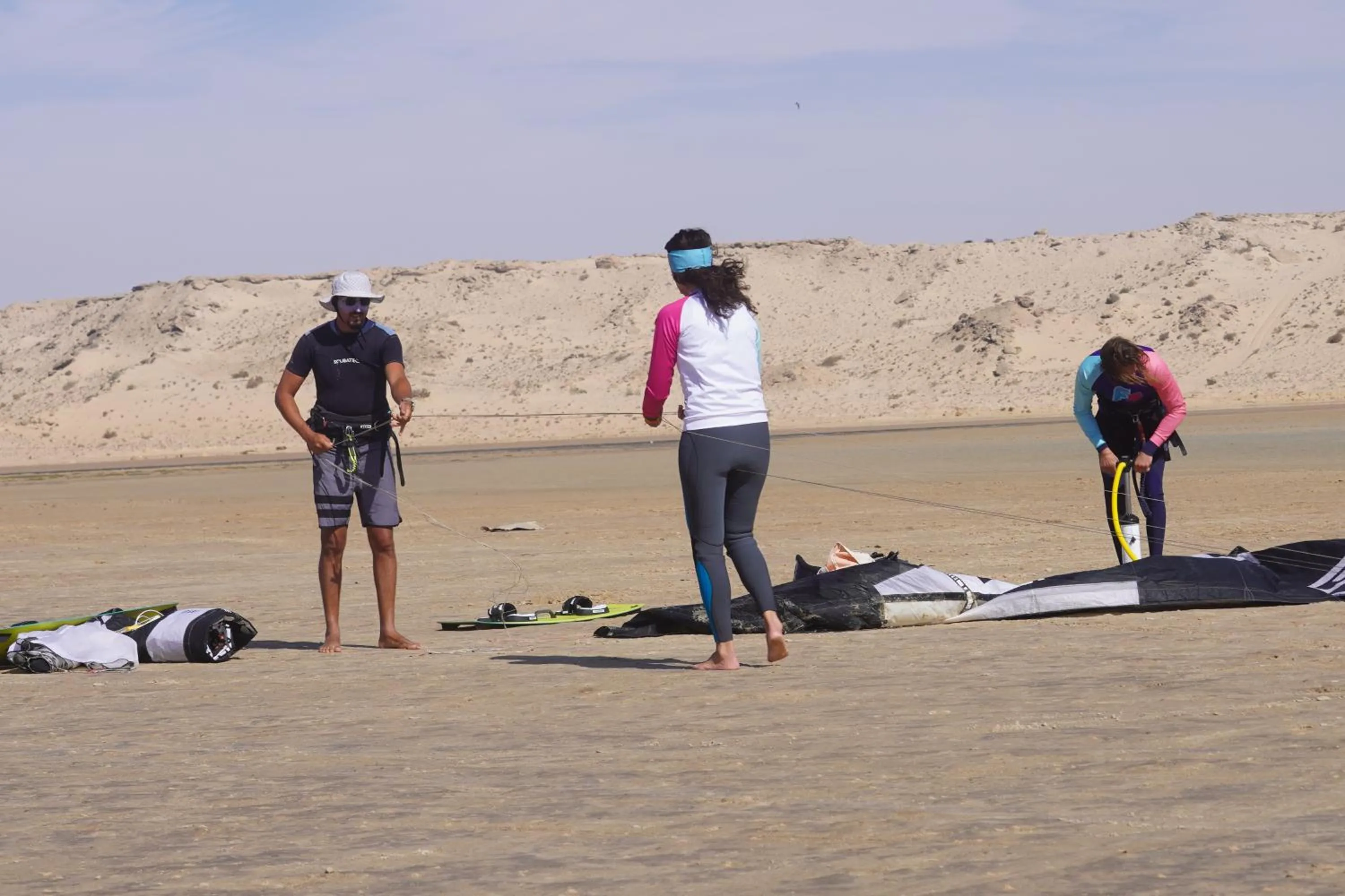 Day in Desert Sands Dakhla Lagoon View & Kitesurf Spot