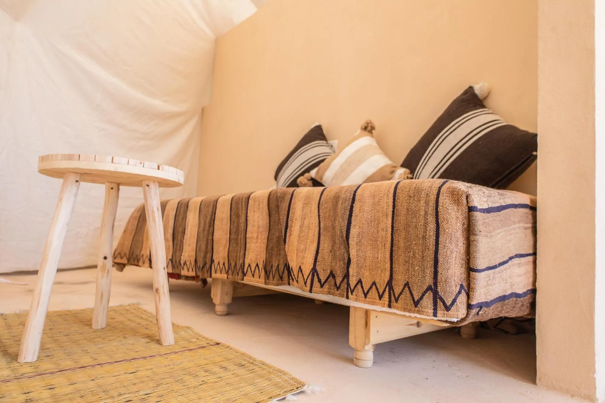 Bed in Desert Sands Dakhla Lagoon View & Kitesurf Spot