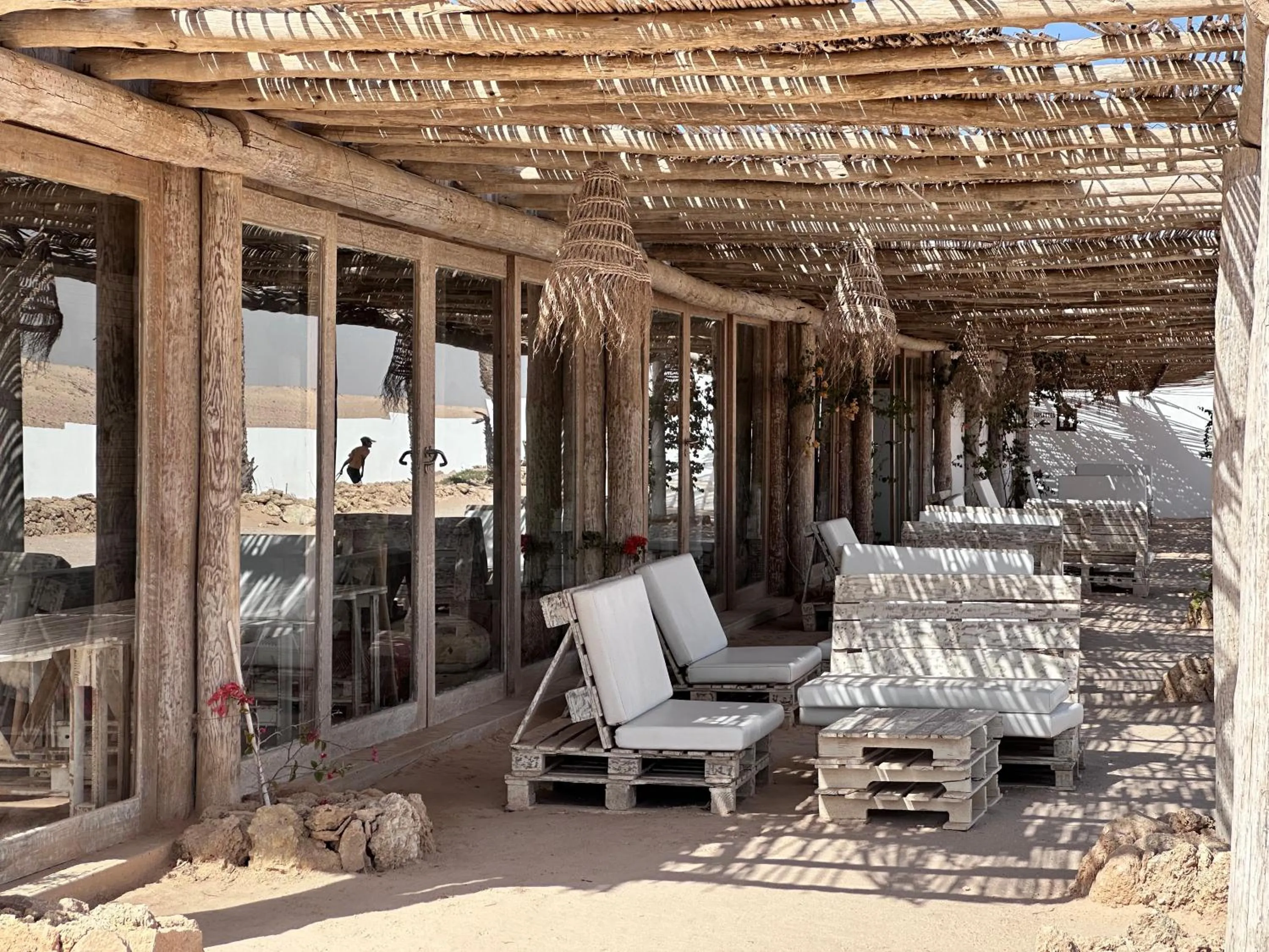 Patio in Desert Sands Dakhla Lagoon View & Kitesurf Spot