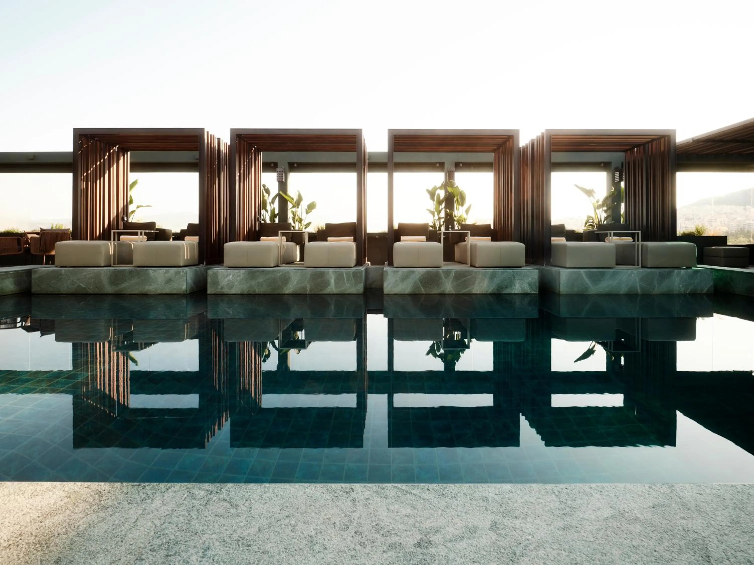 Swimming pool in Radisson Blu Park Hotel Athens
