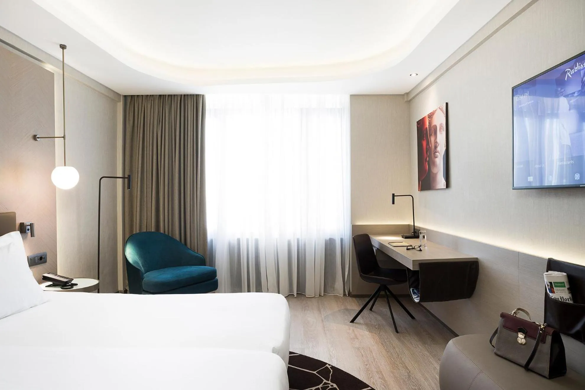 Place of worship, Bed in Radisson Blu Park Hotel Athens