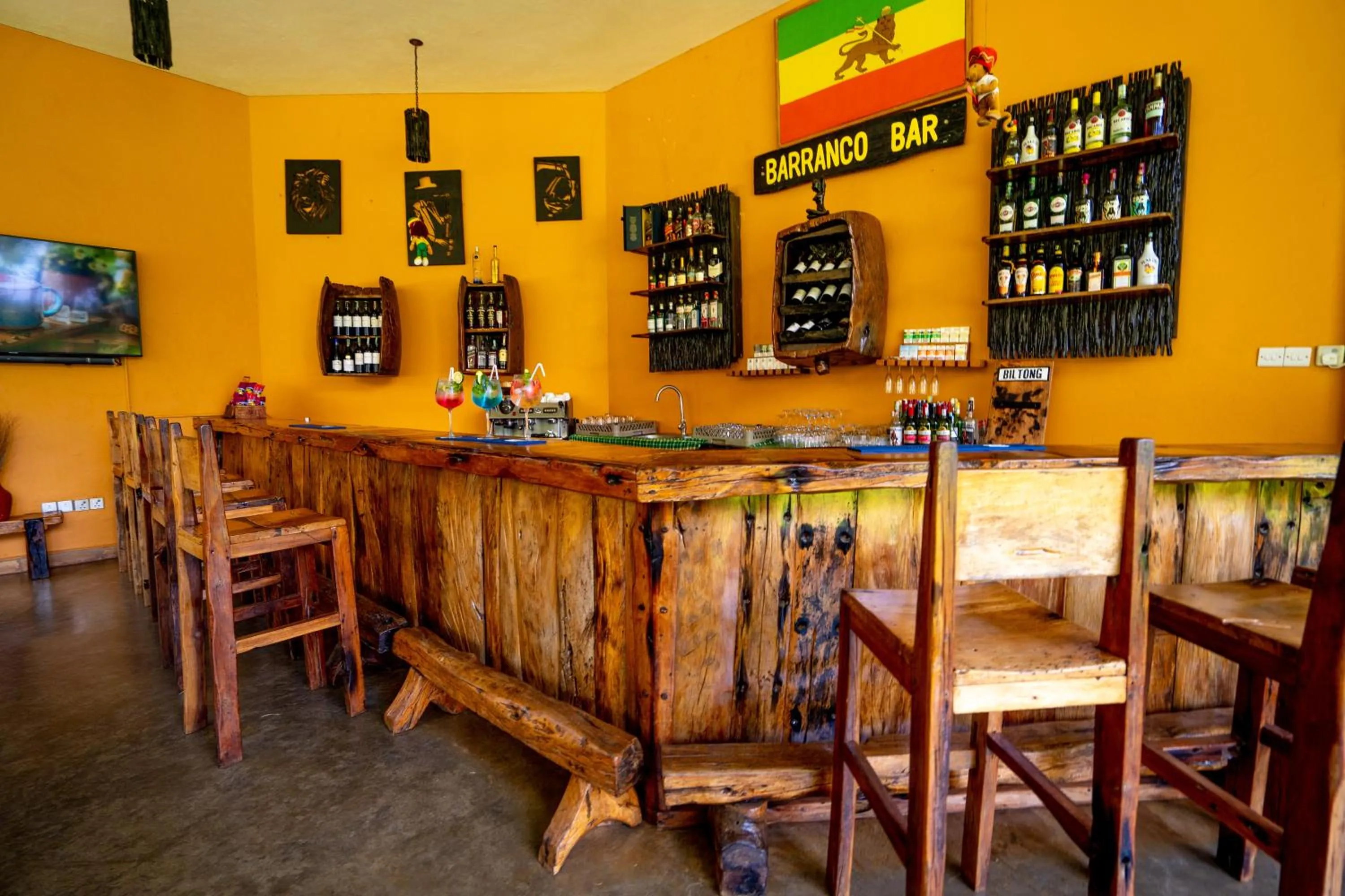 Lounge or bar in Weru Weru River Lodge