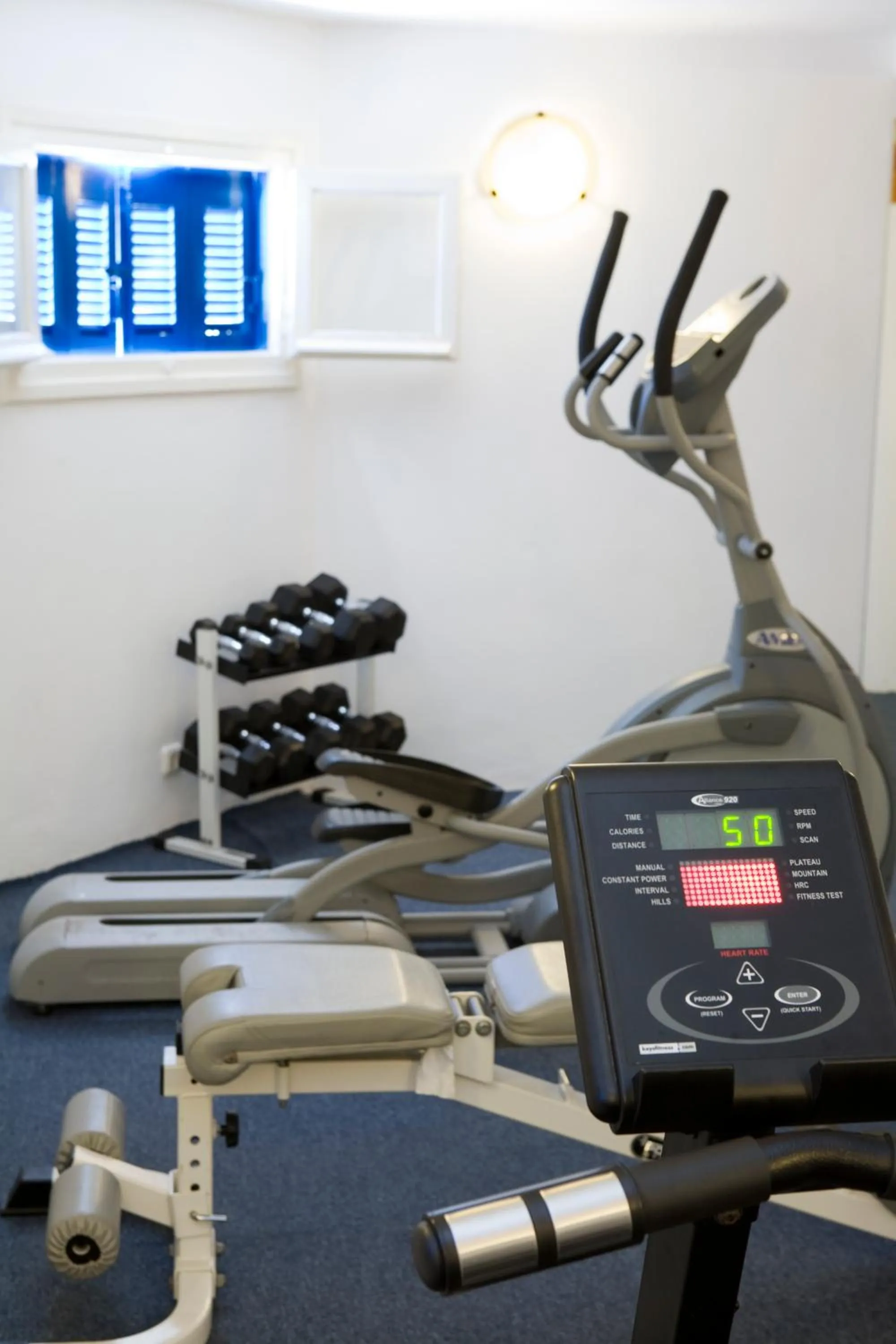 Fitness centre/facilities in Yiannaki Hotel