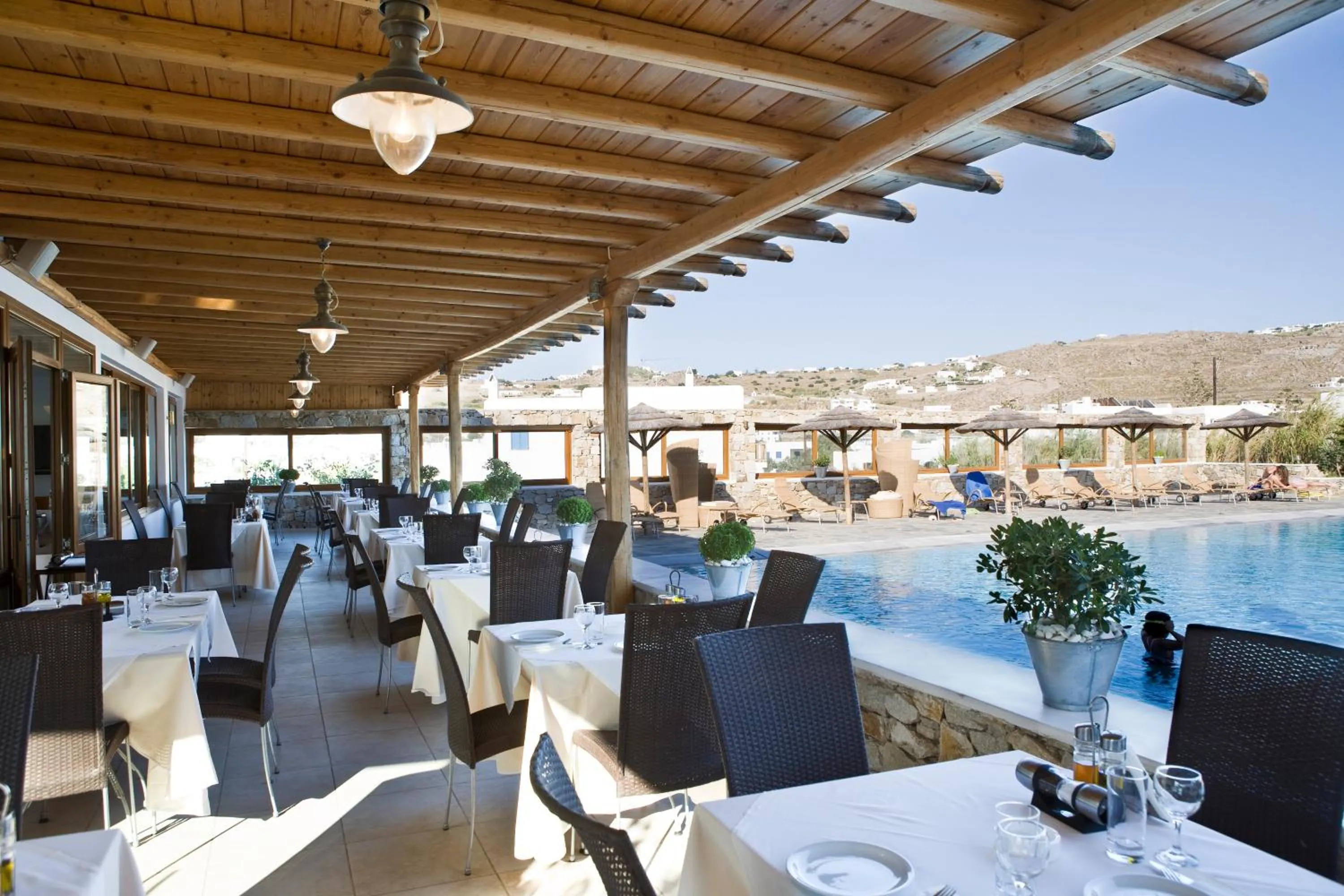 Restaurant/places to eat in Yiannaki Hotel
