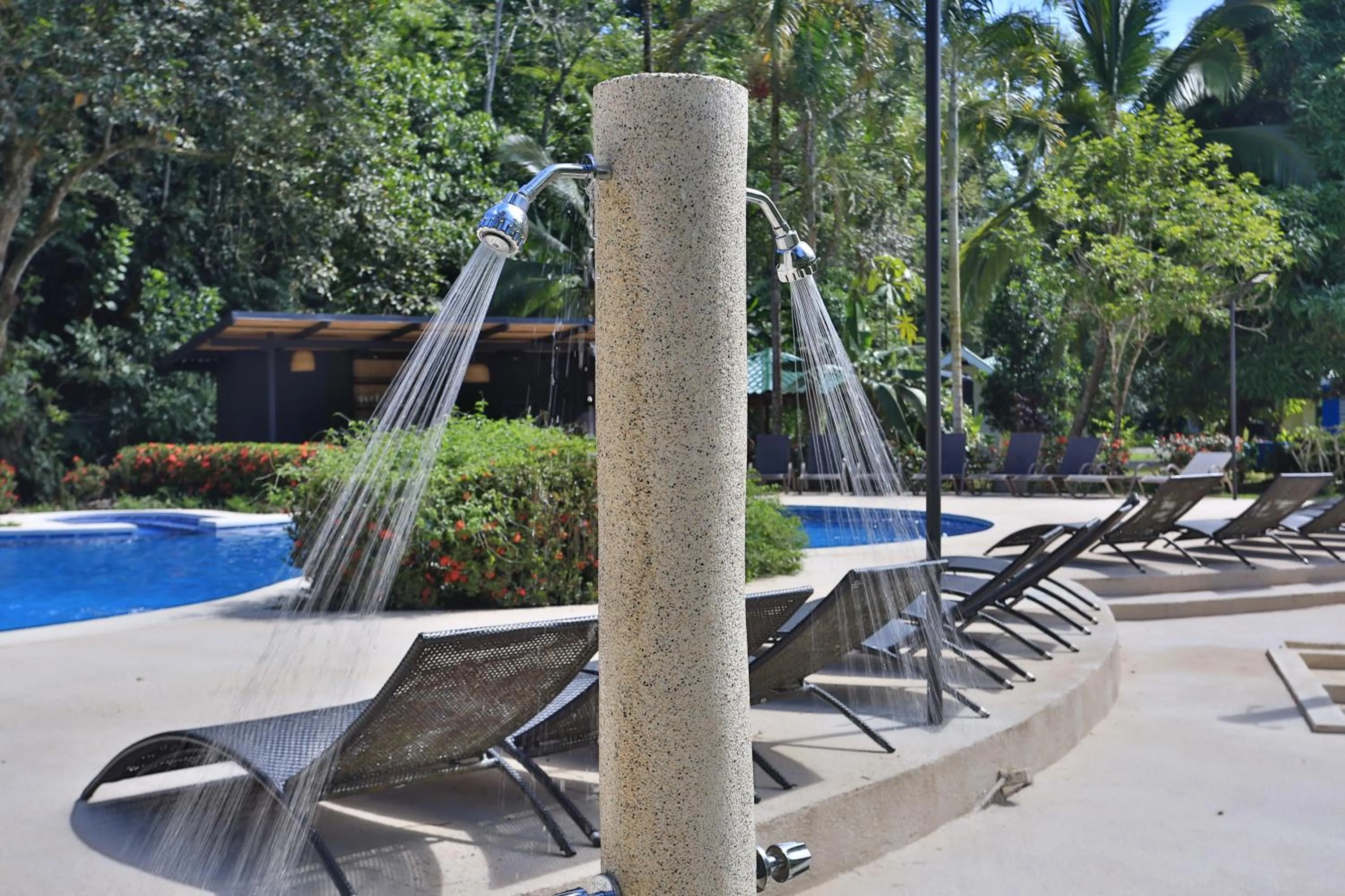 Shower in Manzanillo Caribbean Resort