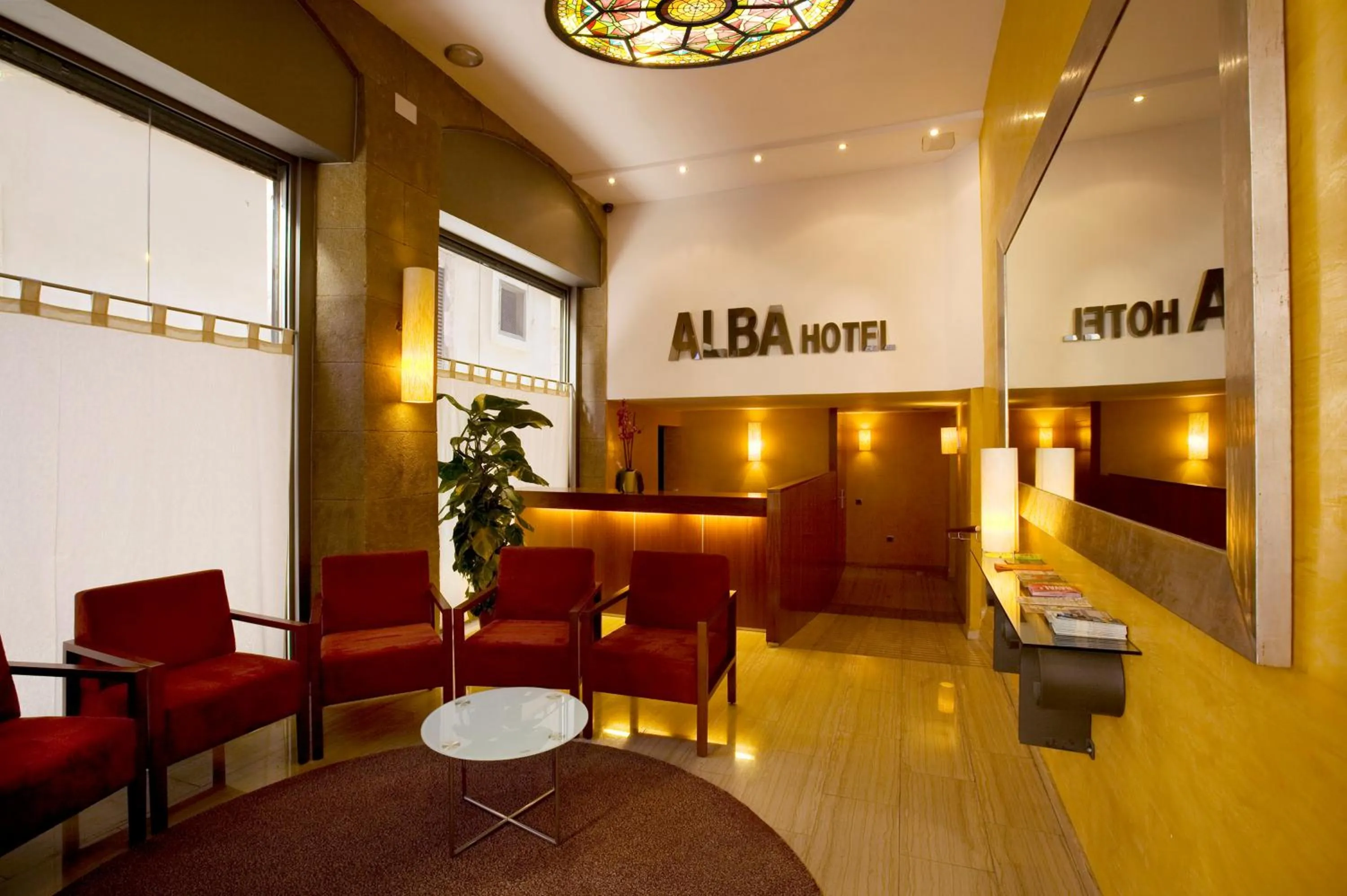 Lobby or reception in Alba Hotel