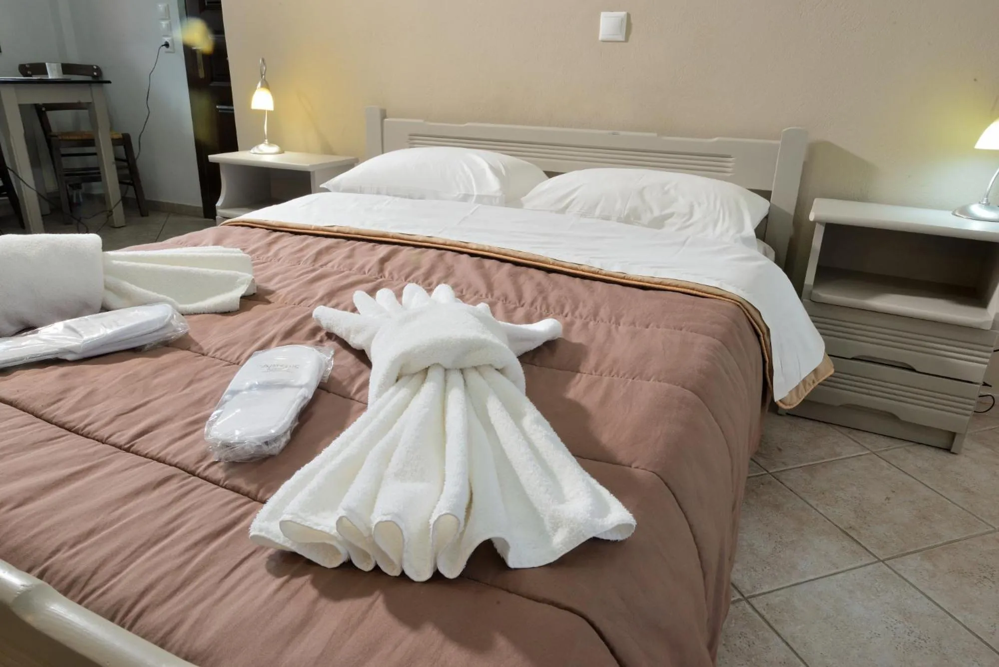 Bed in Artemis Apartments