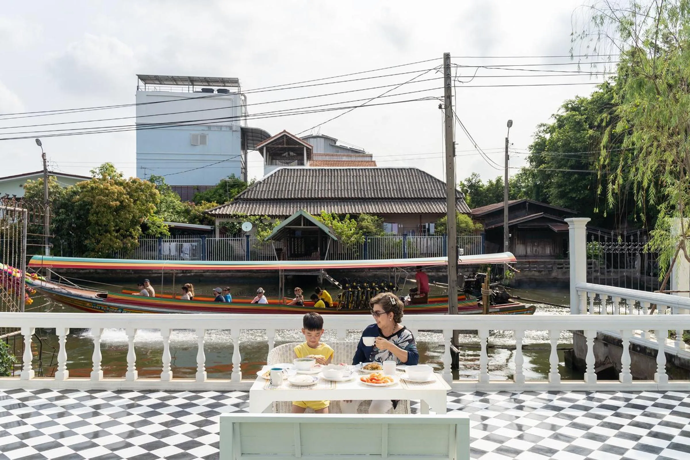 Patio in Arpo Pool Villa Riverside Bangkok