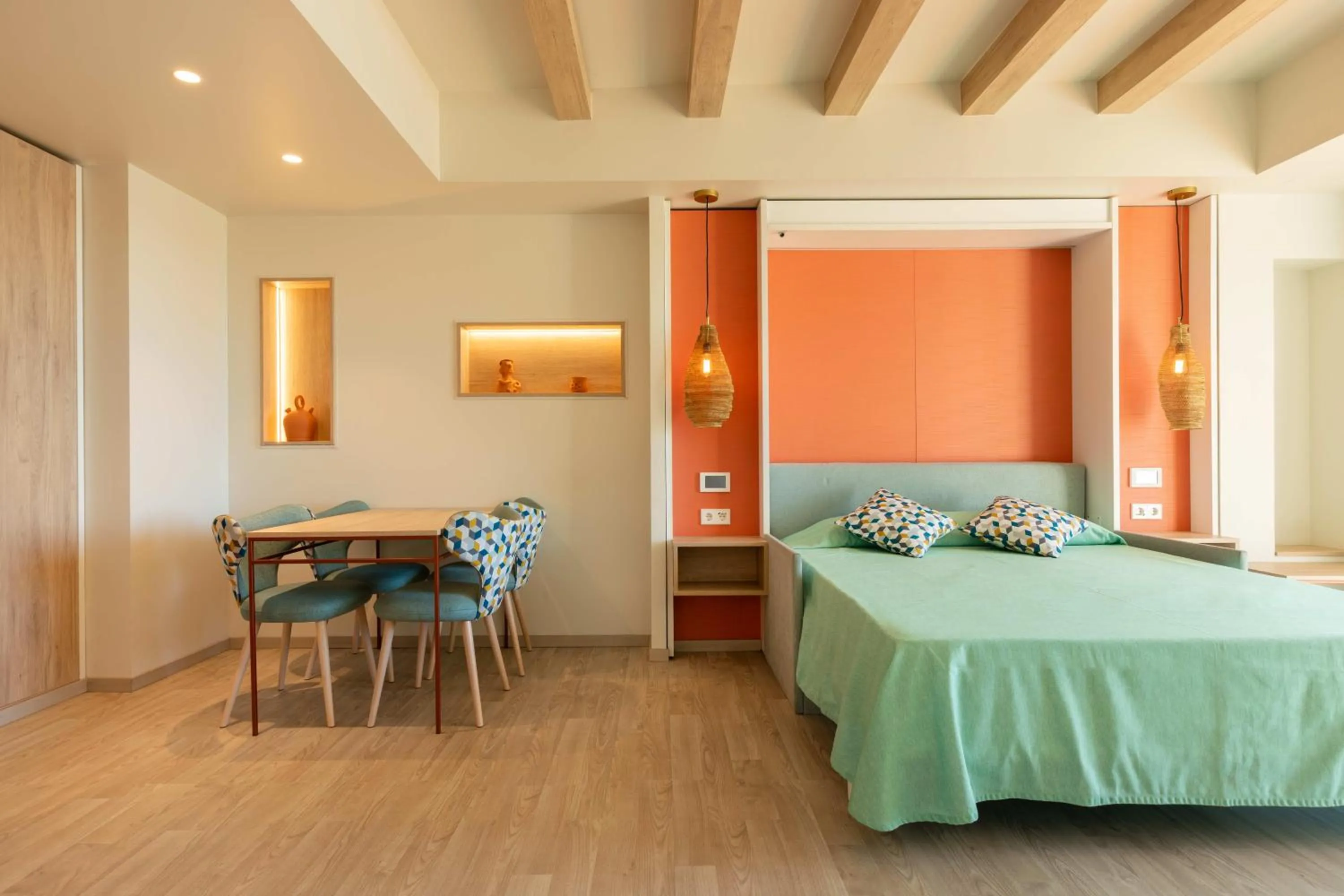 Dining area in The White Apartments