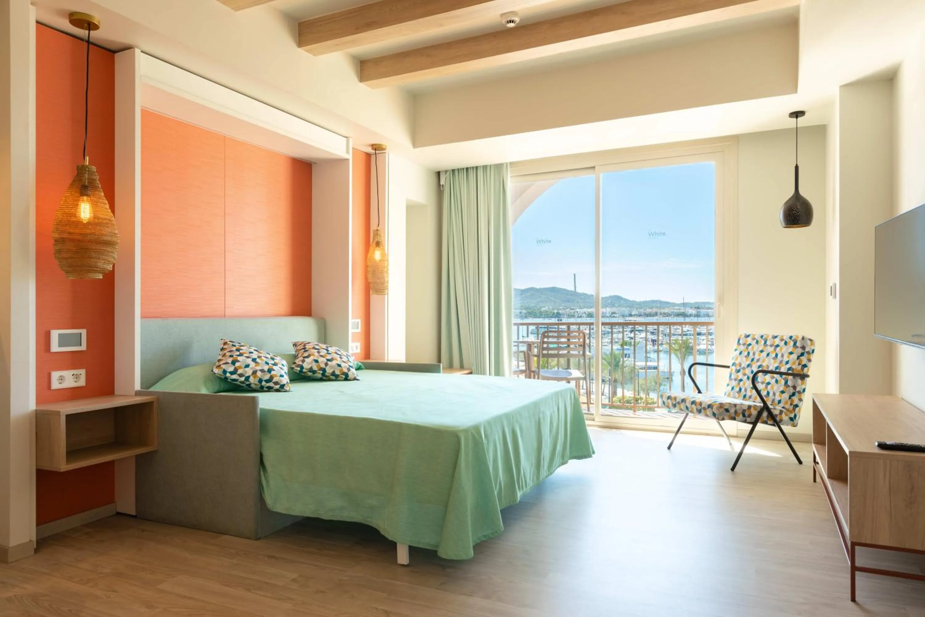 Dining area in The White Apartments