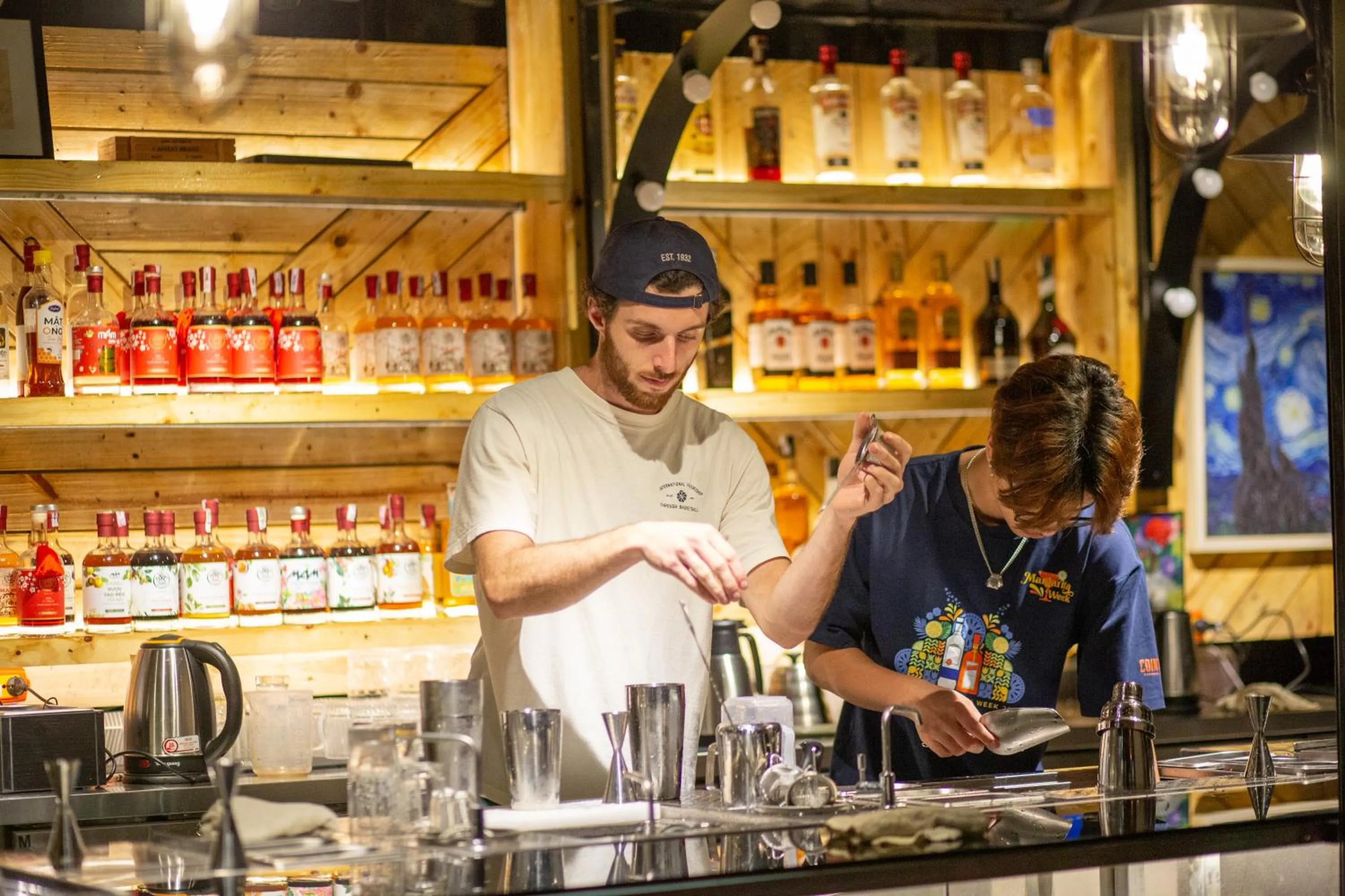 People in Republic Hostel Cat Ba