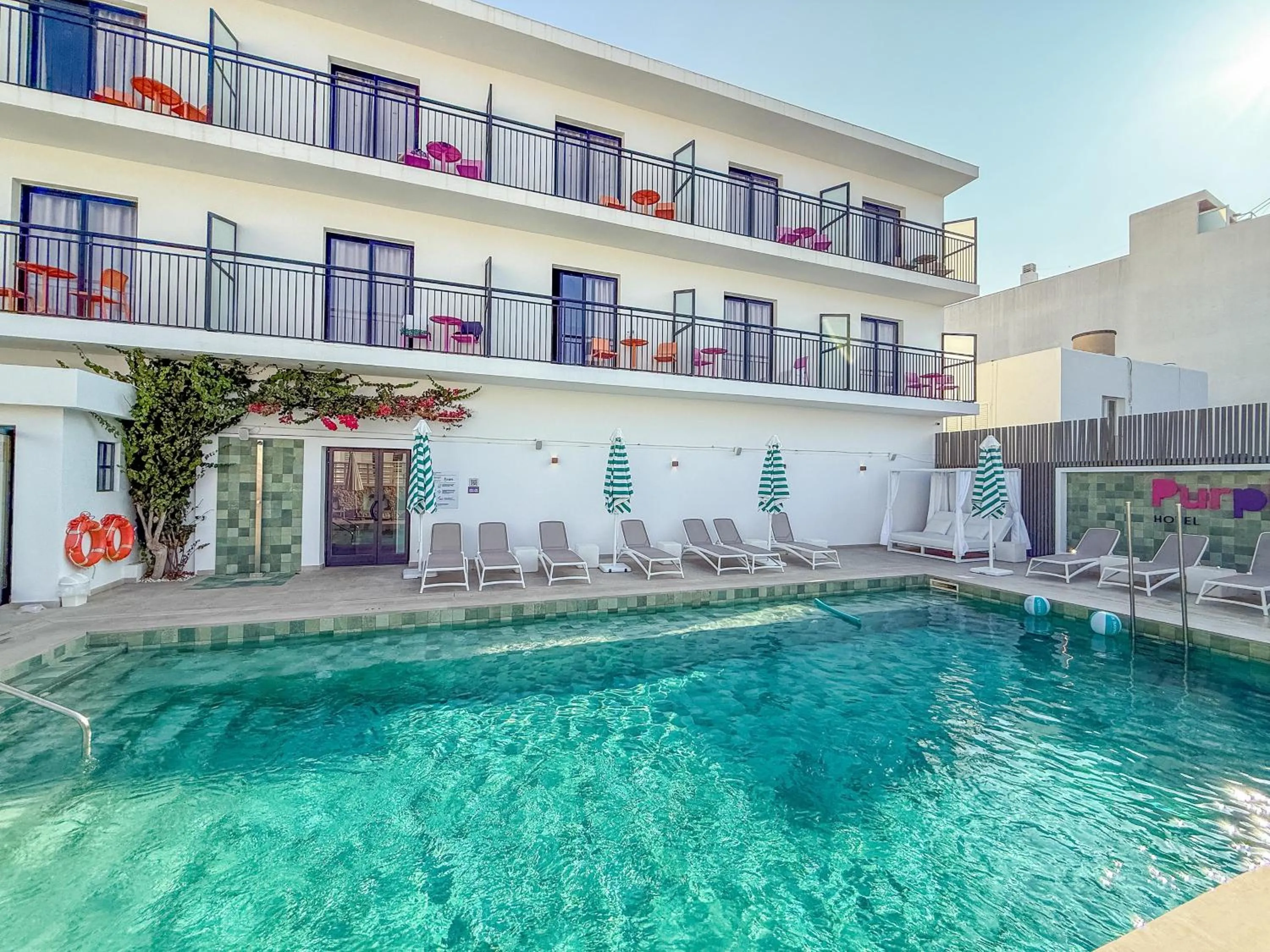Pool view in The Purple Hotel - Adults Only