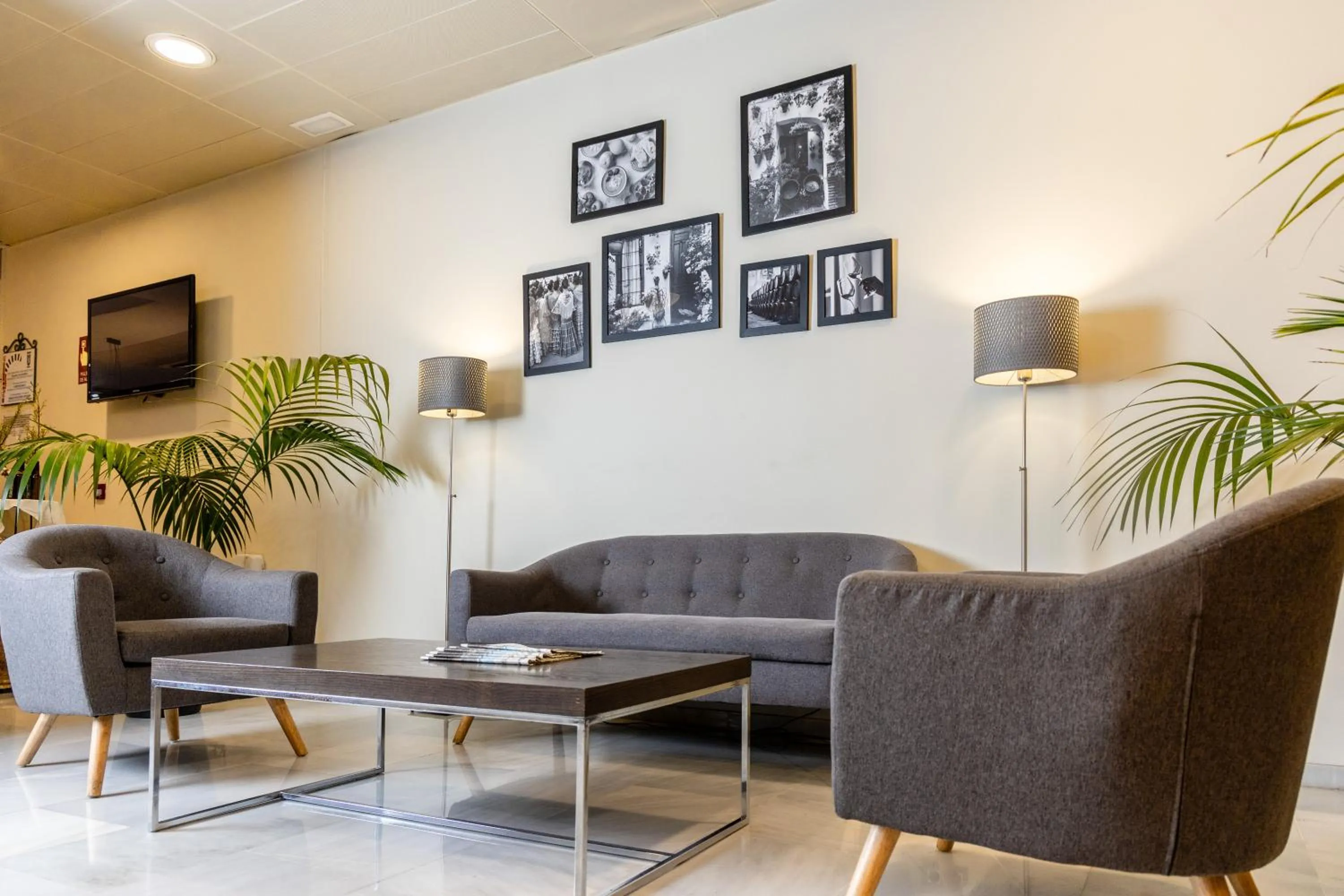 Seating area in Hotel Serrano