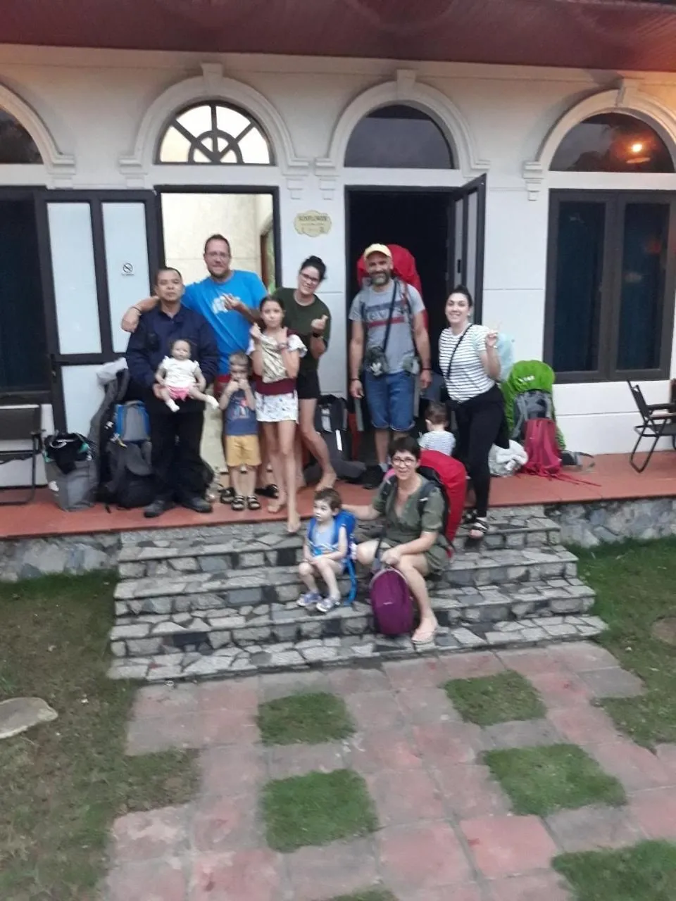 group of guests in Hoa Lu Garden Resort