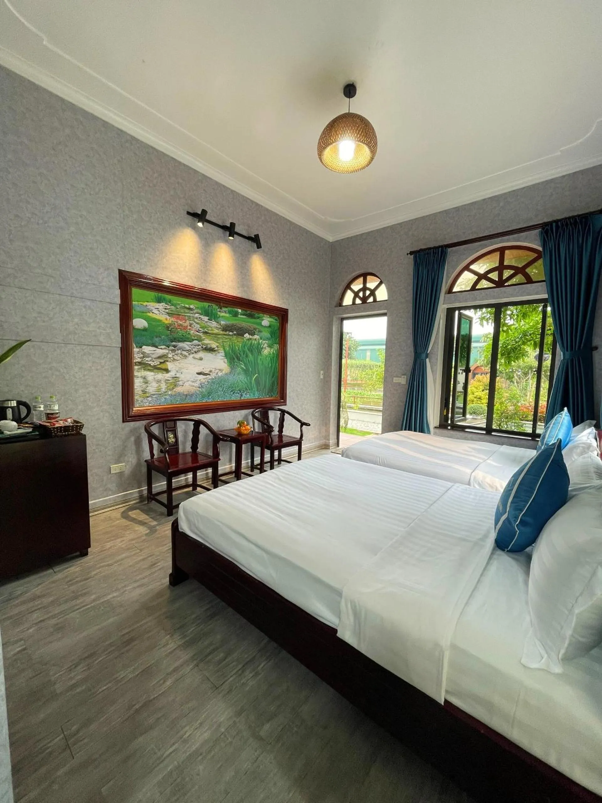 View (from property/room), Bed in Hoa Lu Garden Resort