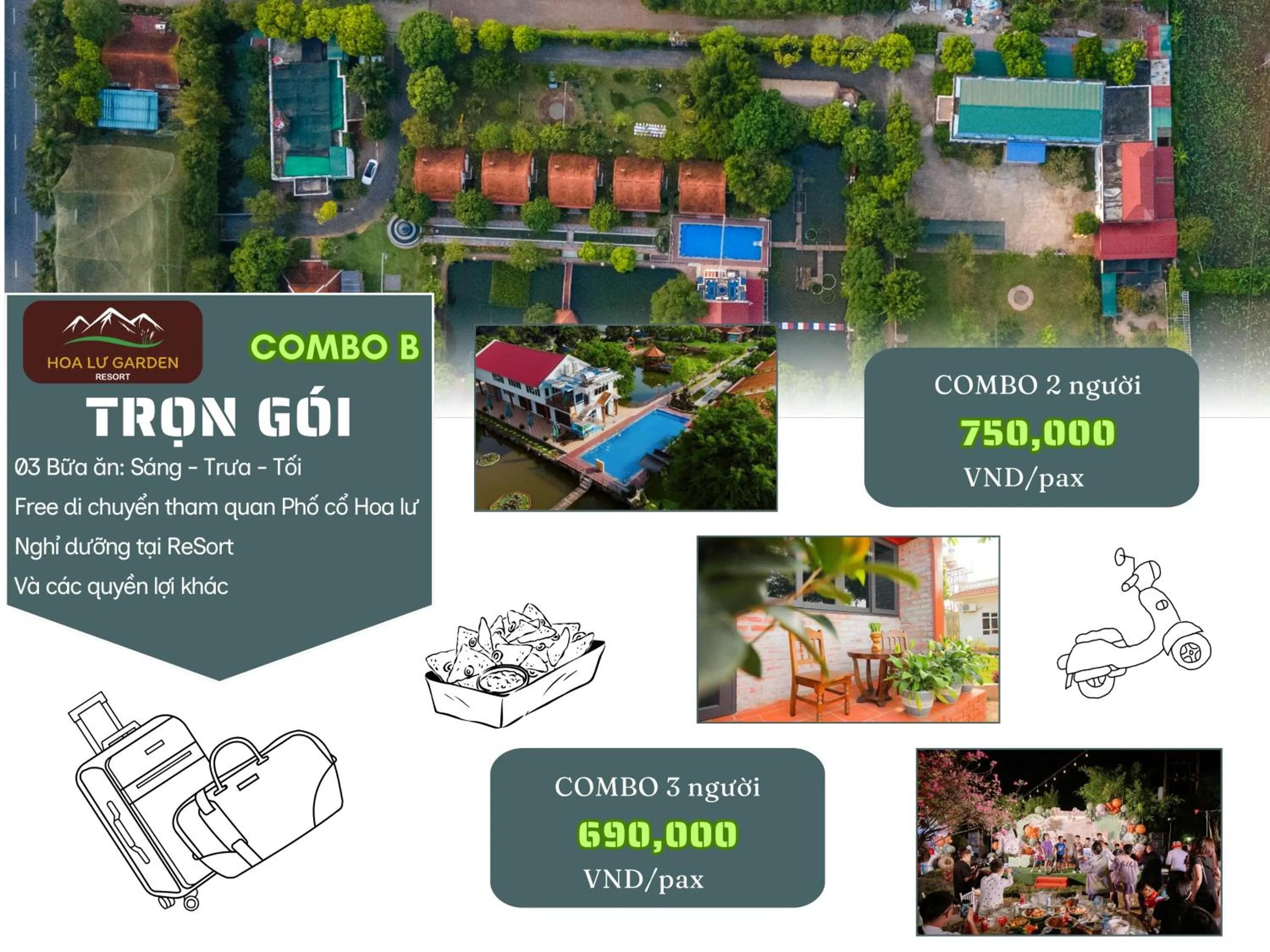 Text overlay in Hoa Lu Garden Resort