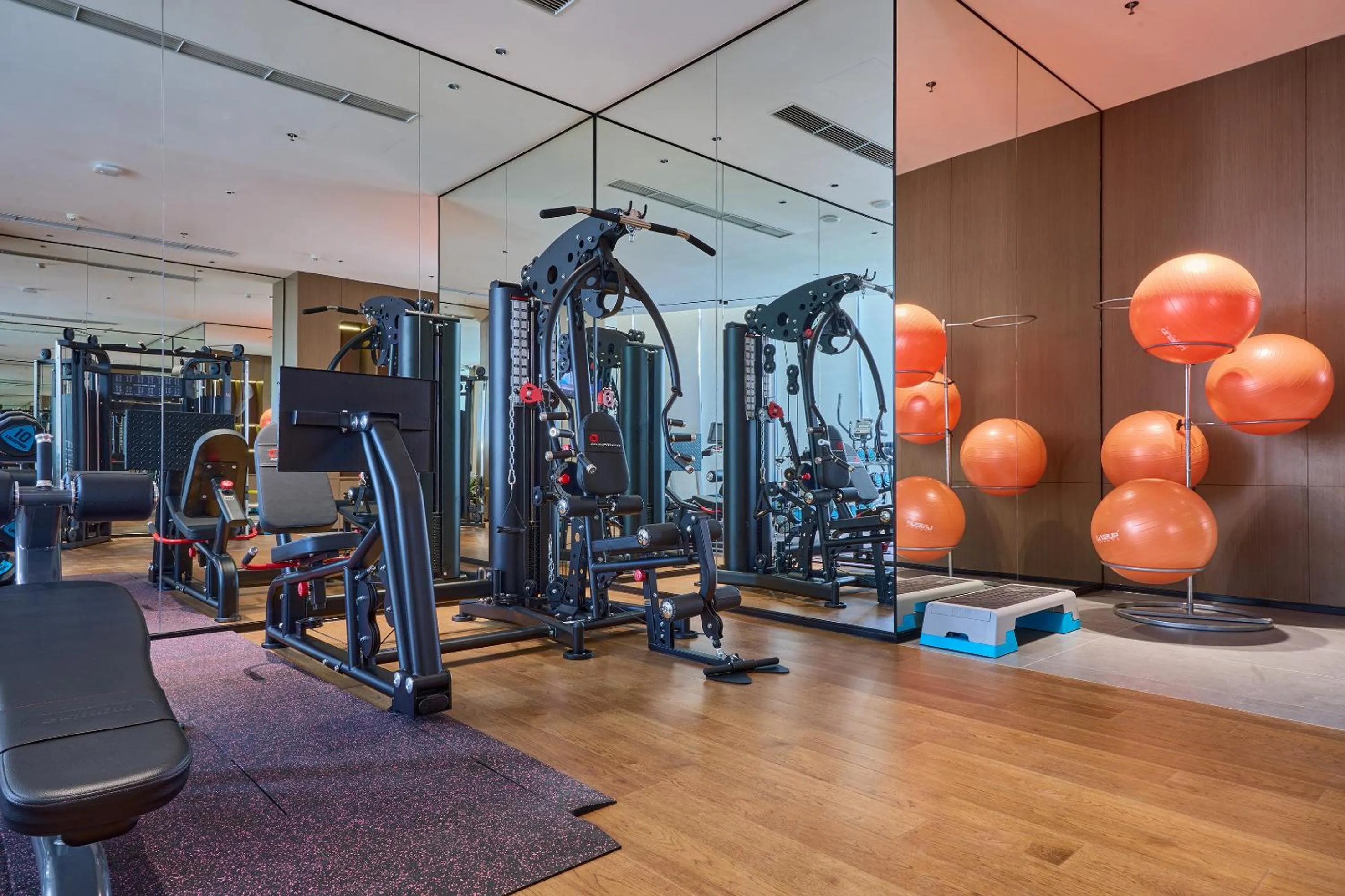 Fitness centre/facilities in VM Hotel