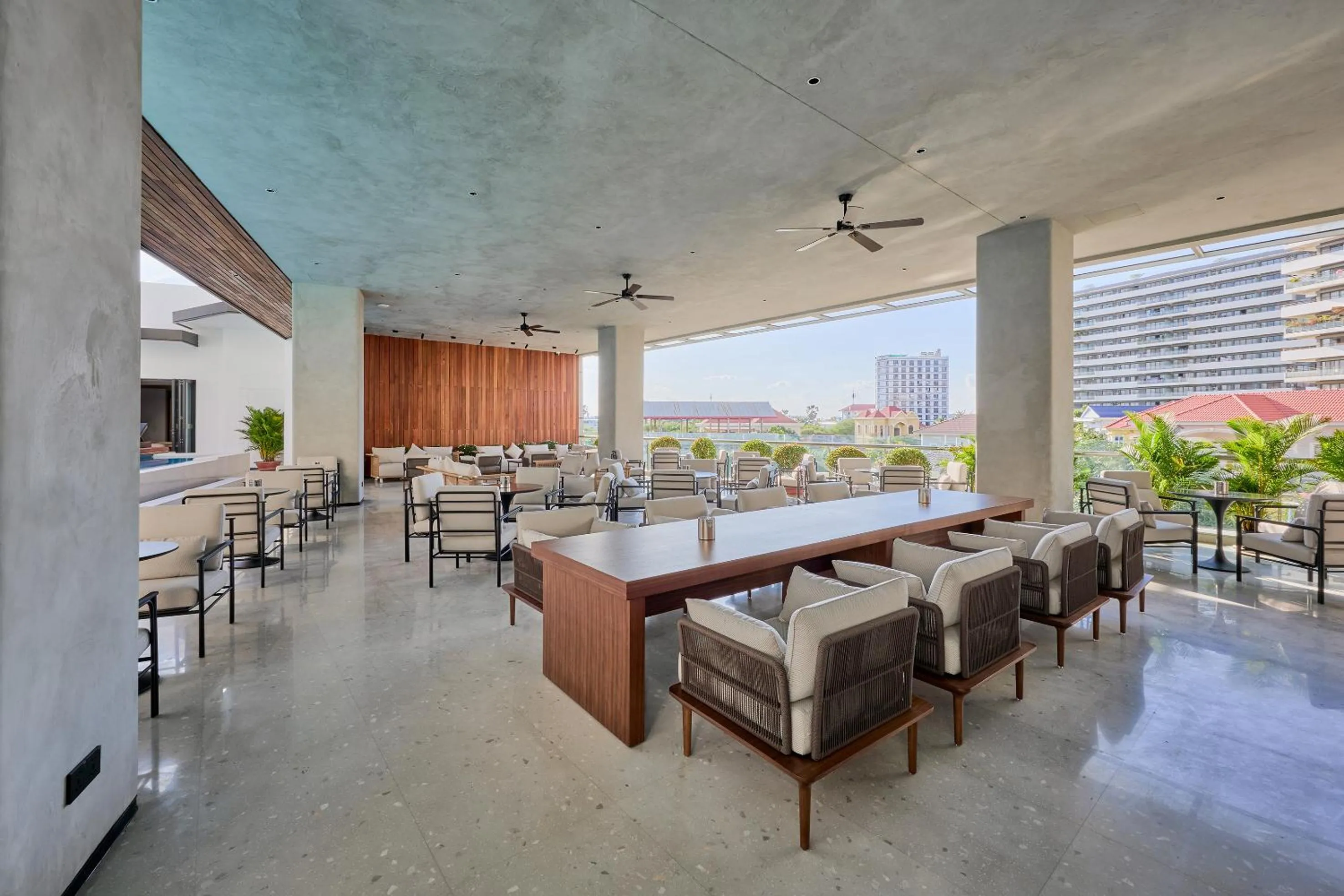 Seating area in VM Hotel