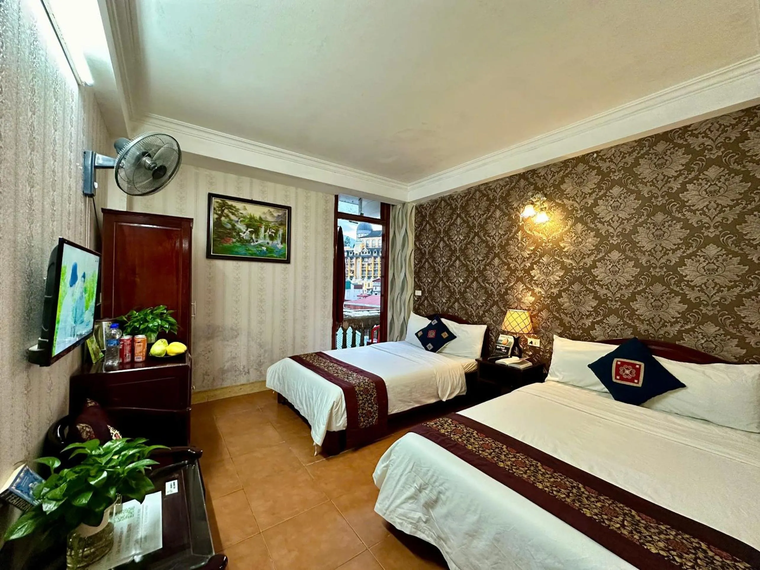 Bed in Hà Giang Hotel Sapa