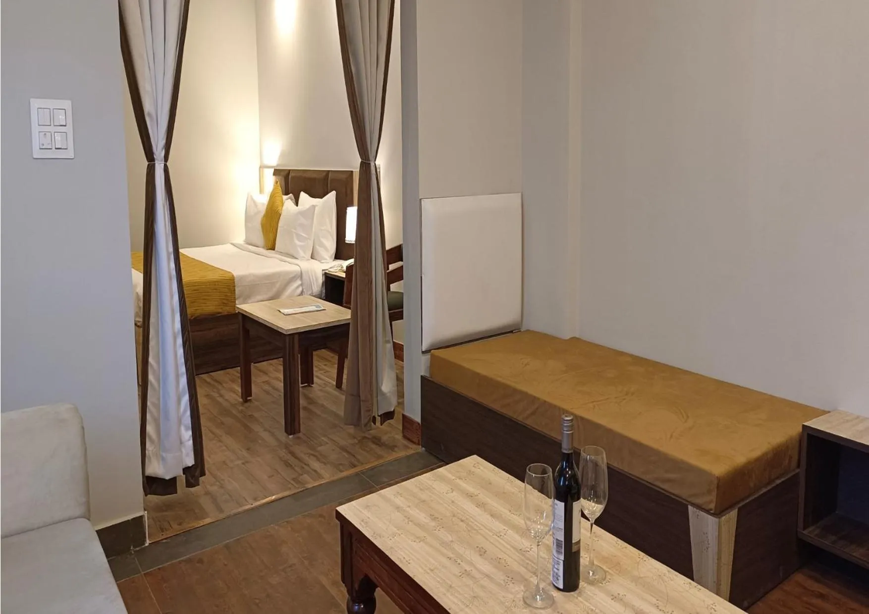 Photo of the whole room in Hotel Square One by D'Polo Dharamshala