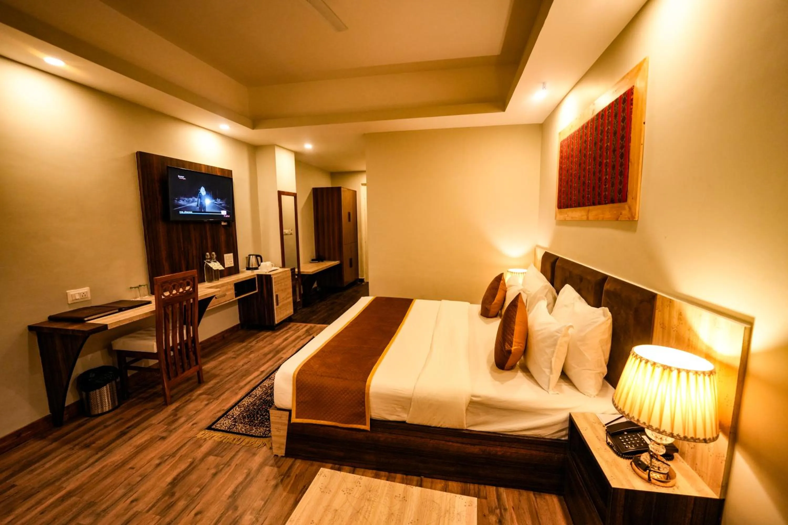 Photo of the whole room, Bed in Hotel Square One by D'Polo Dharamshala