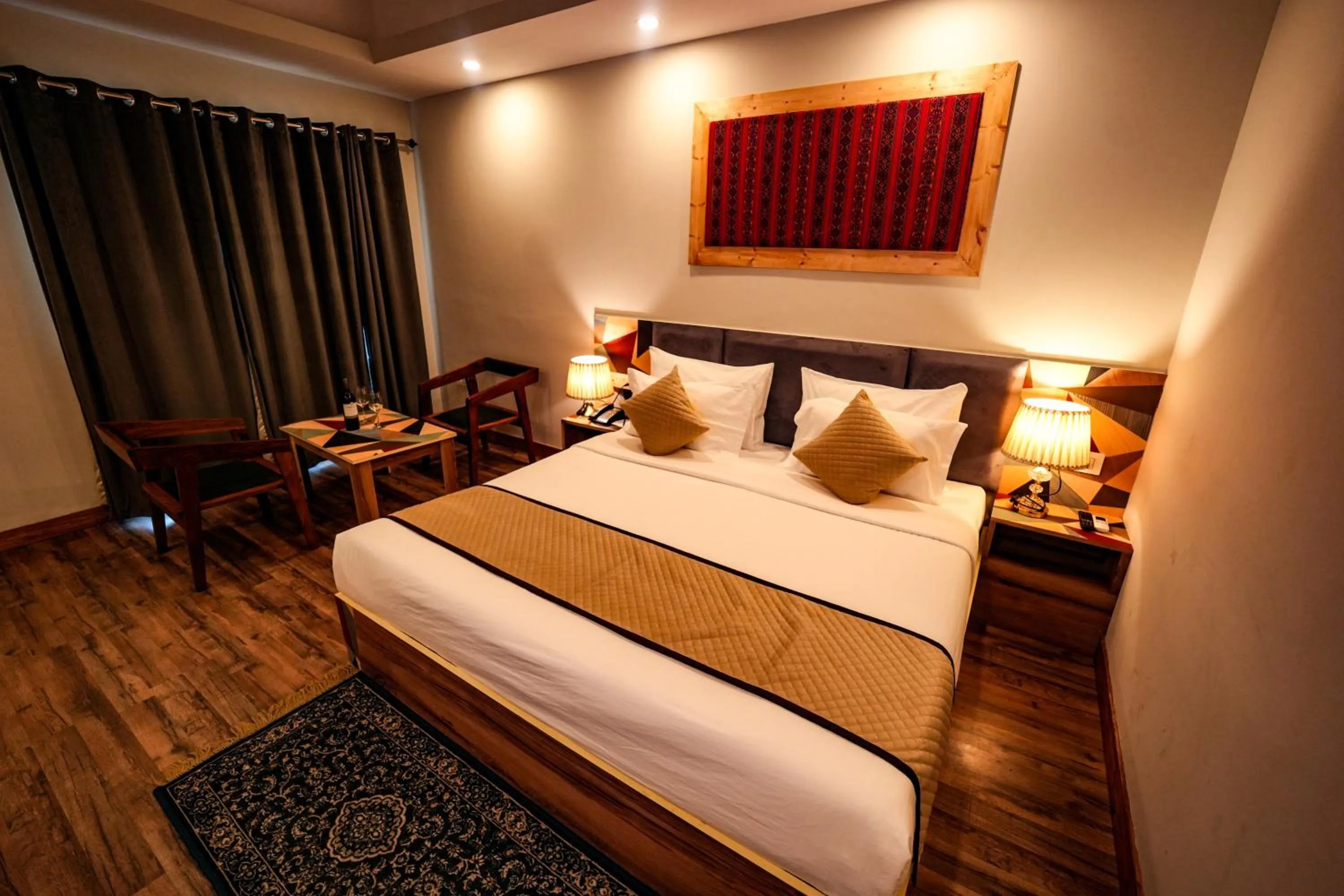 Photo of the whole room, Bed in Hotel Square One by D'Polo Dharamshala