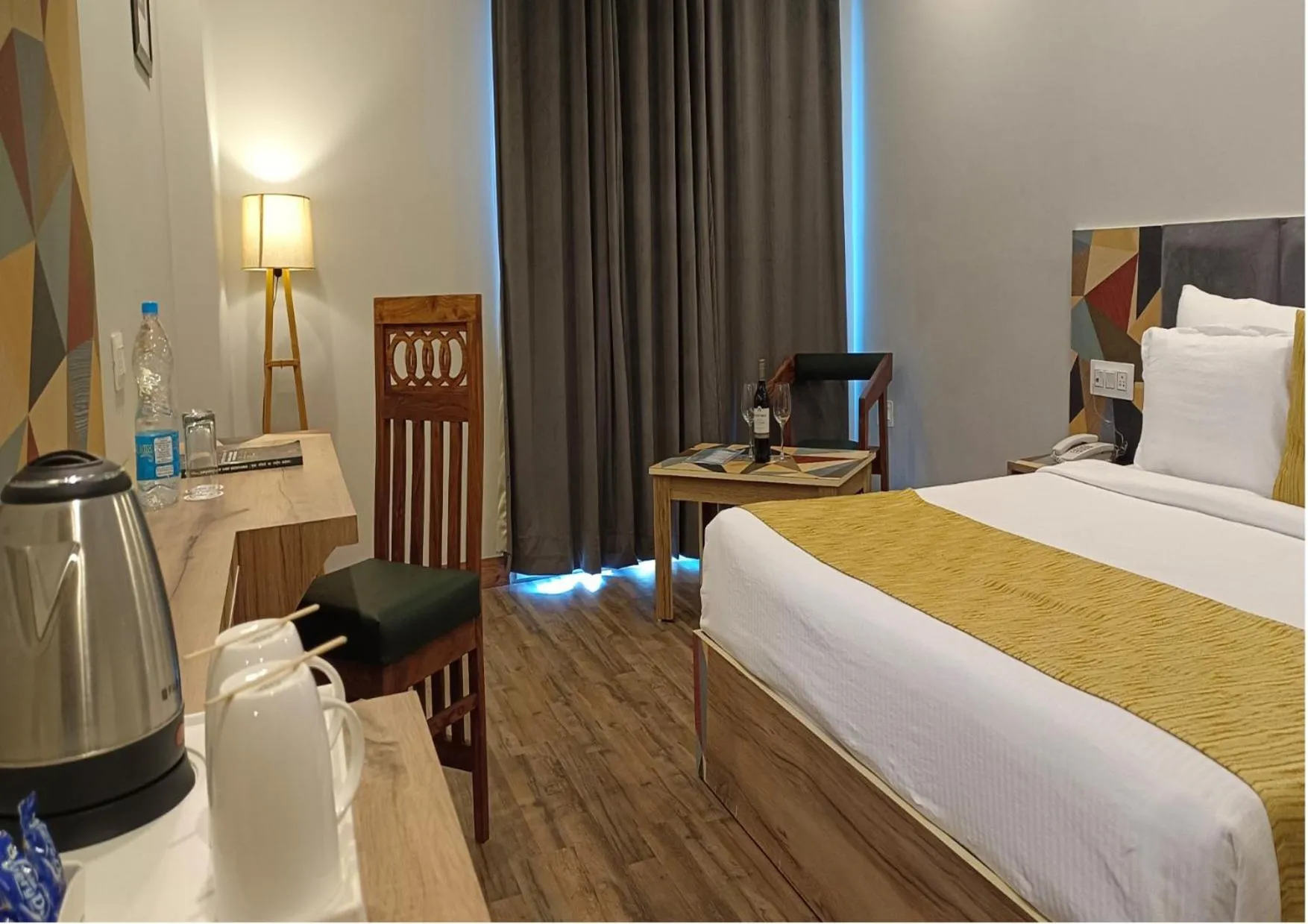 Photo of the whole room, Bed in Hotel Square One by D'Polo Dharamshala