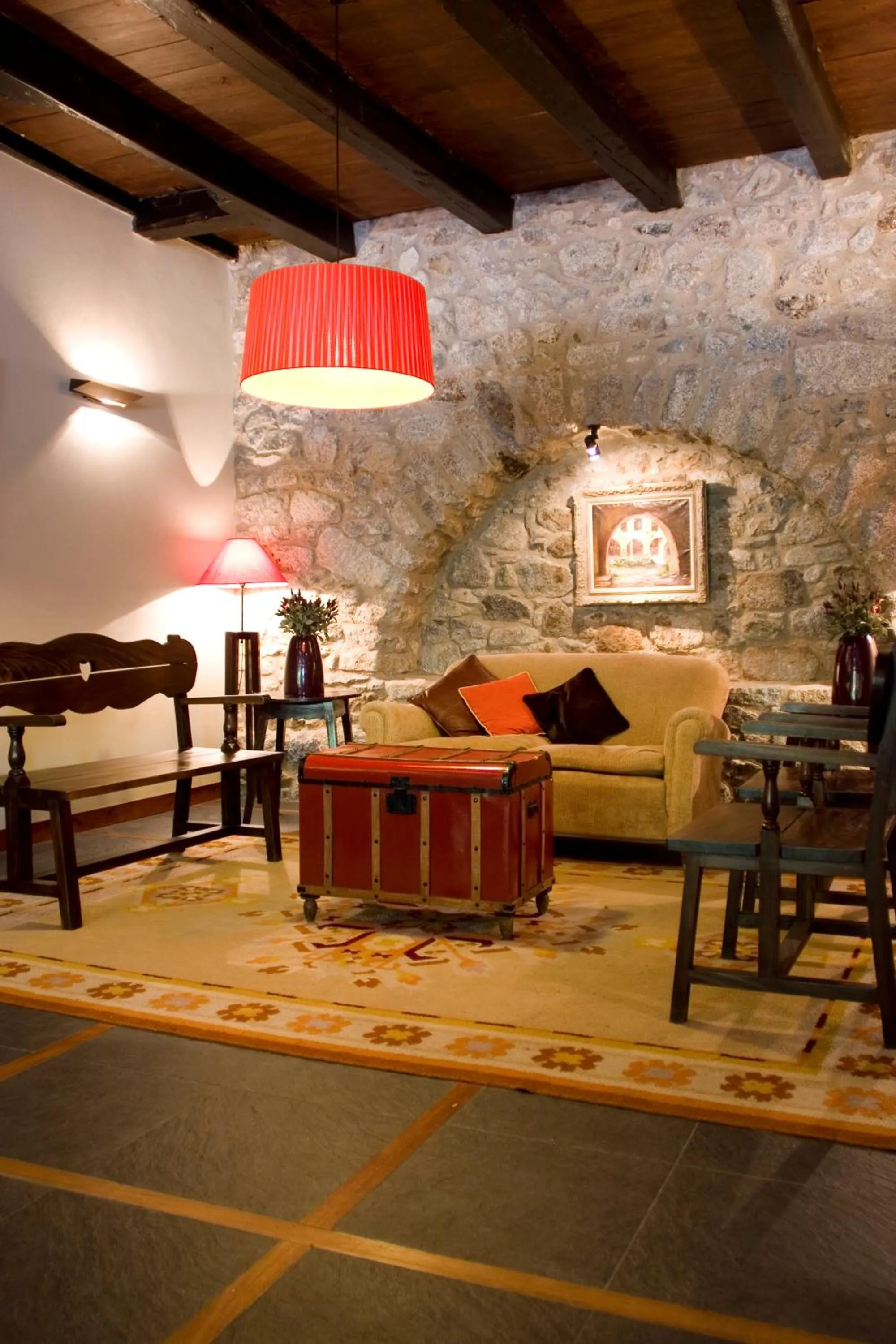 Lobby or reception in Hotel Caldas