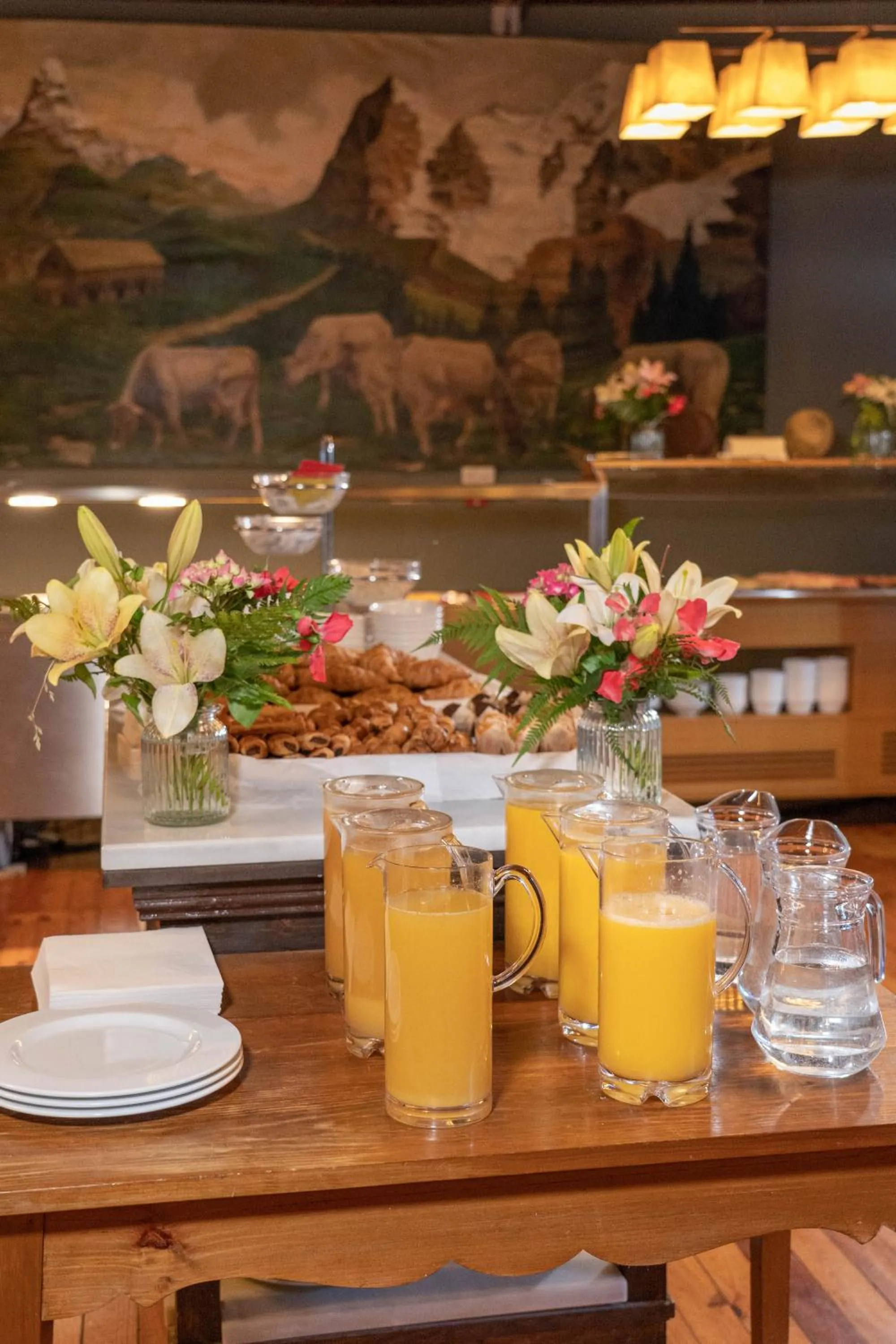 Buffet breakfast in Hotel Caldas