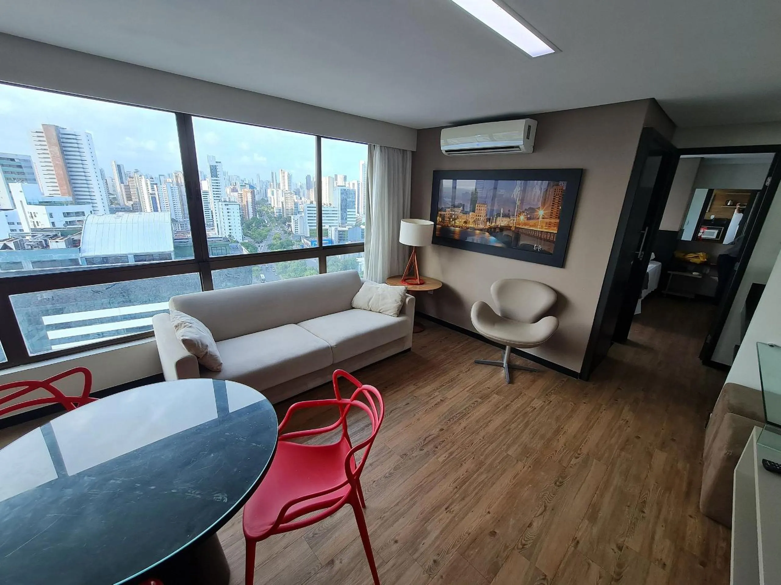 Living room in Confortável Flat em Boa Viagem com vista