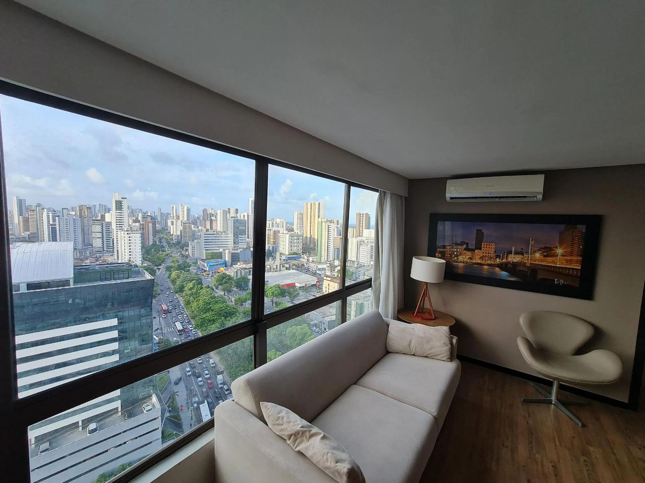 Living room in Confortável Flat em Boa Viagem com vista