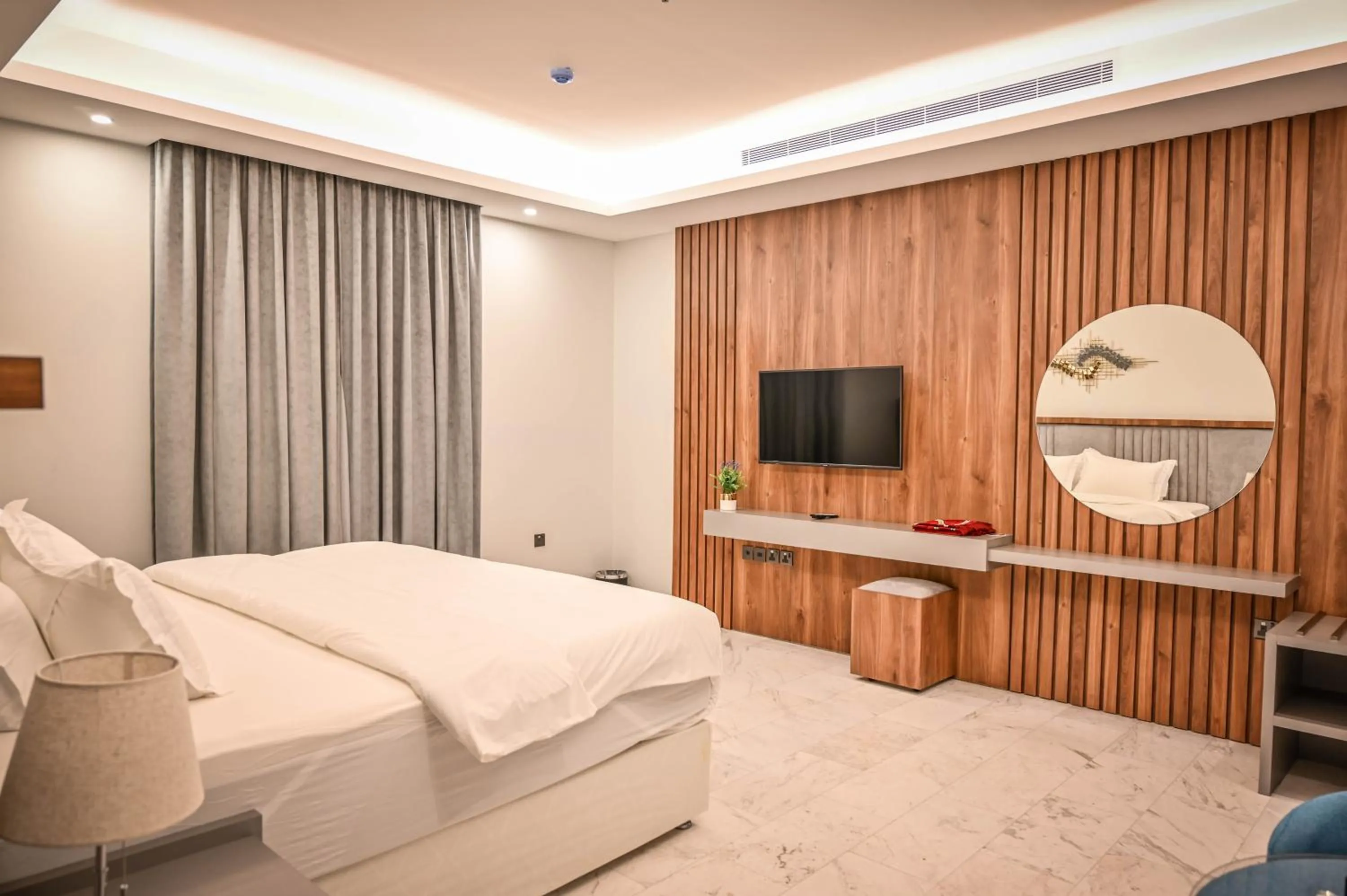 Bed in Sas Blue Suites