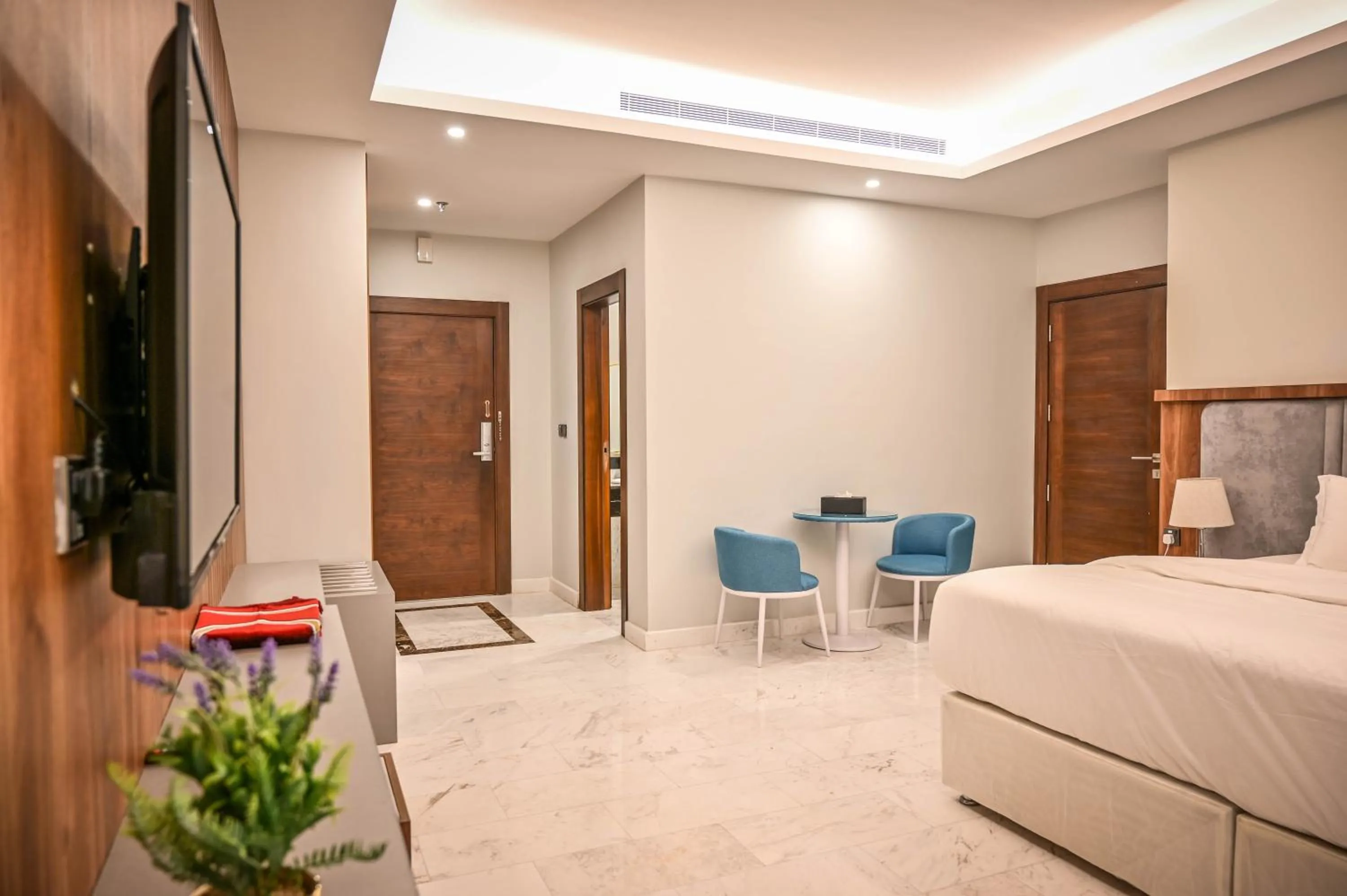 Bed in Sas Blue Suites