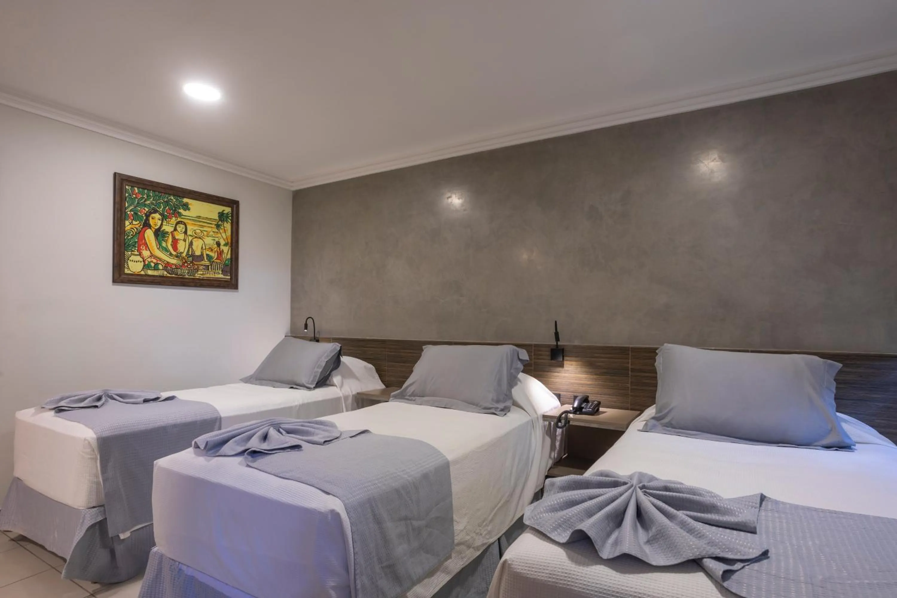 Bed in Atlântico Praia Hotel