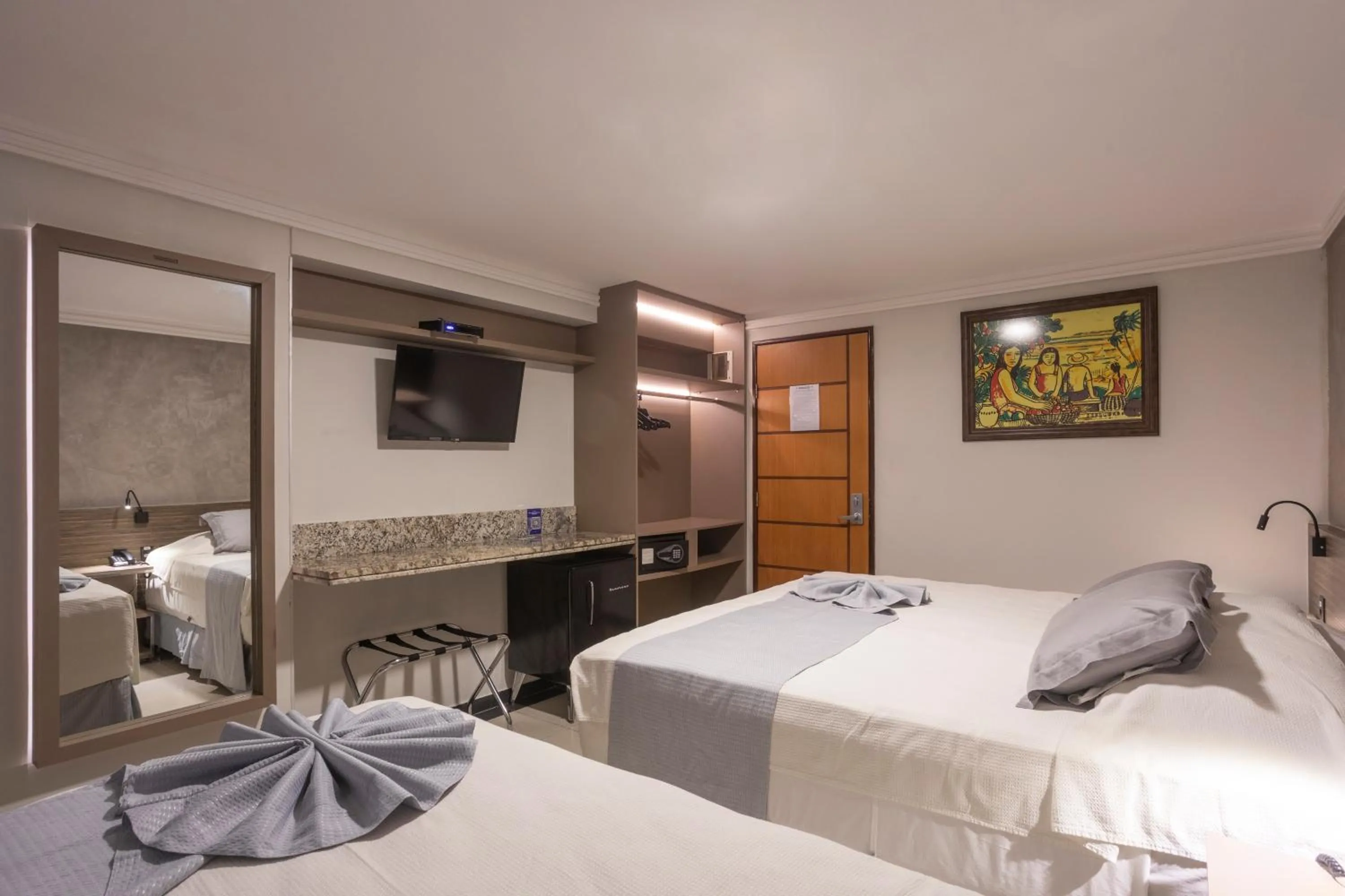 Bedroom, Bed in Atlântico Praia Hotel