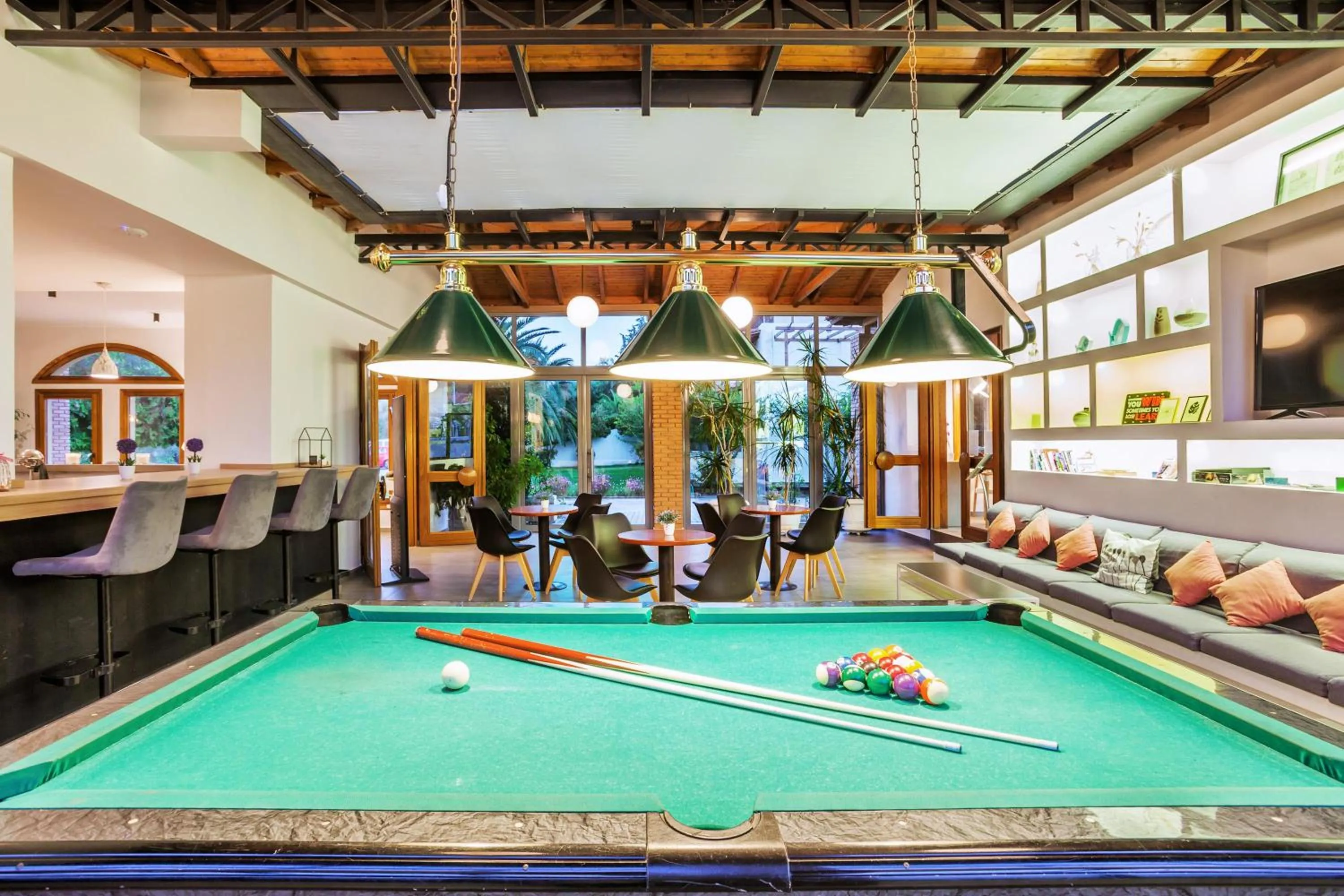 Communal lounge/ TV room in Palladium Hotel