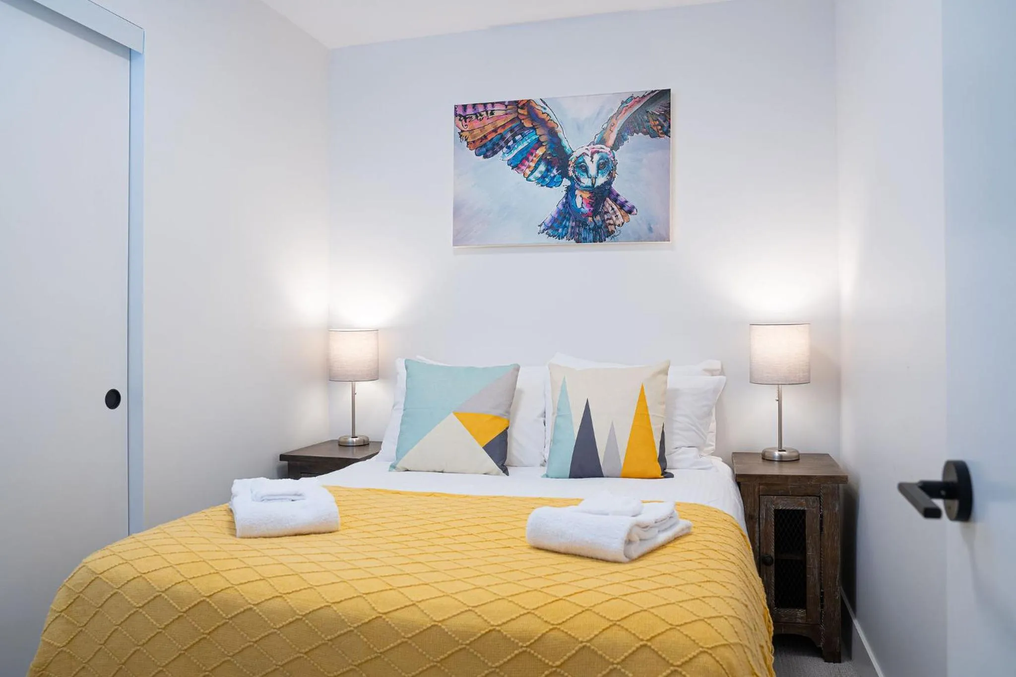 Bed in Switchback Suite by Revelstoke Vacations