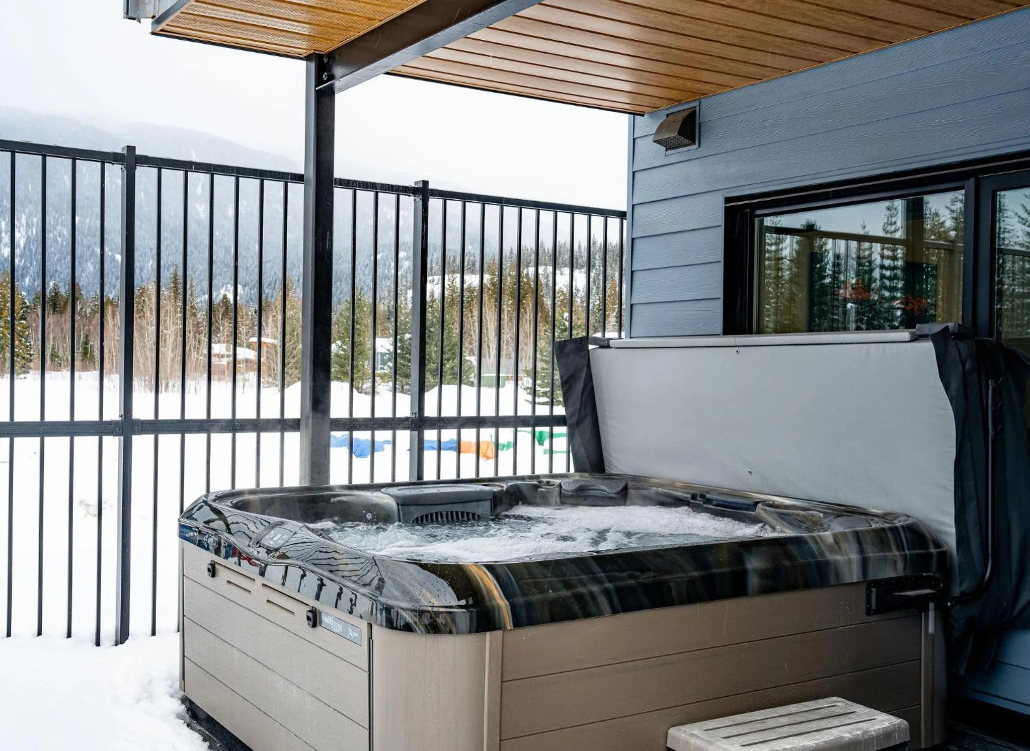 Bed in Switchback Suite by Revelstoke Vacations