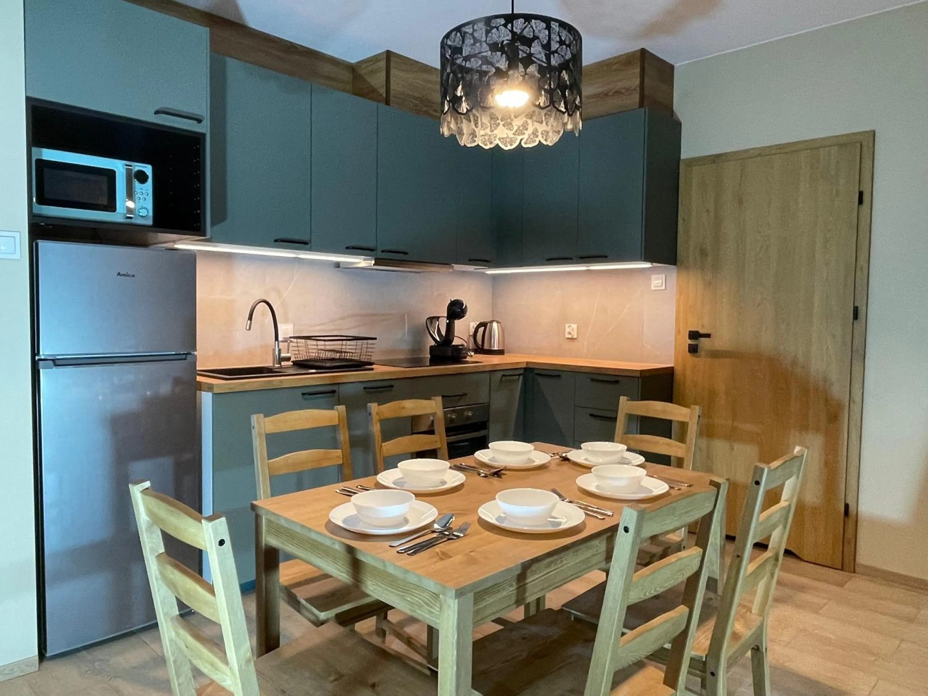 Dining area in Superior Baltea 3 rooms, 2 bedrooms, Beach 800m, Air Condition!