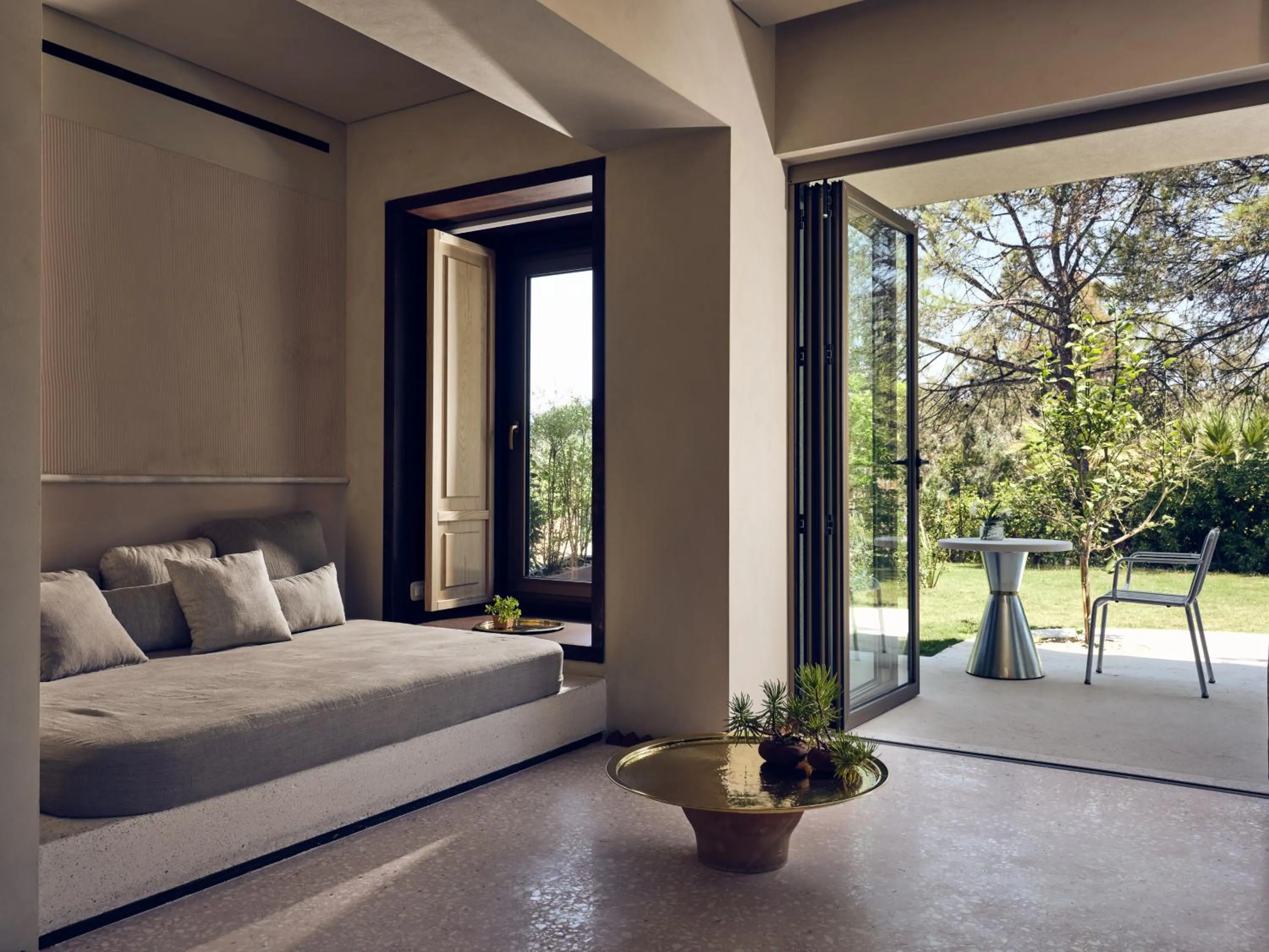 Bedroom, Bed in Ekies All Senses Resort, a Member of Design Hotels