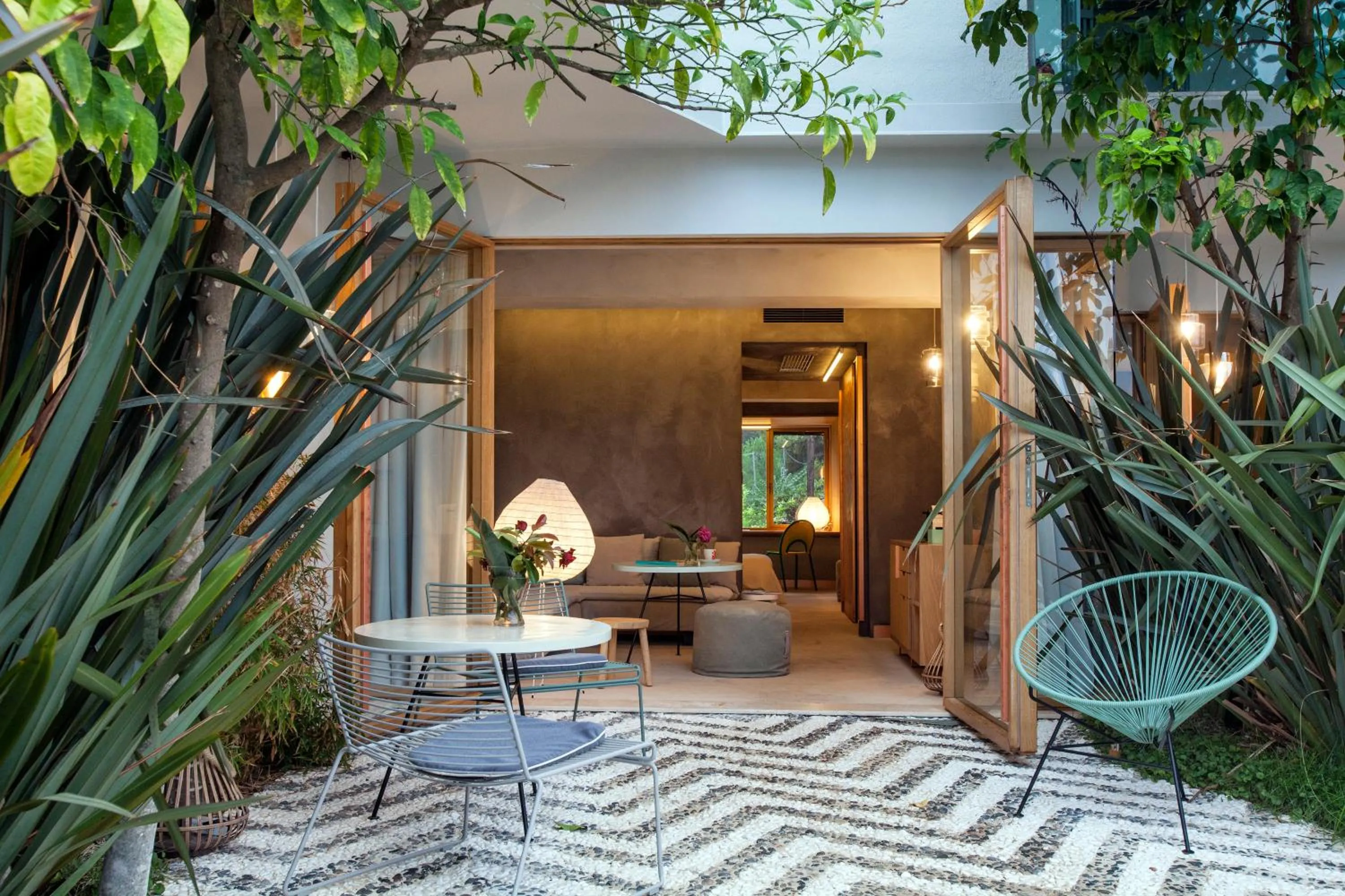 Balcony/Terrace in Ekies All Senses Resort, a Member of Design Hotels