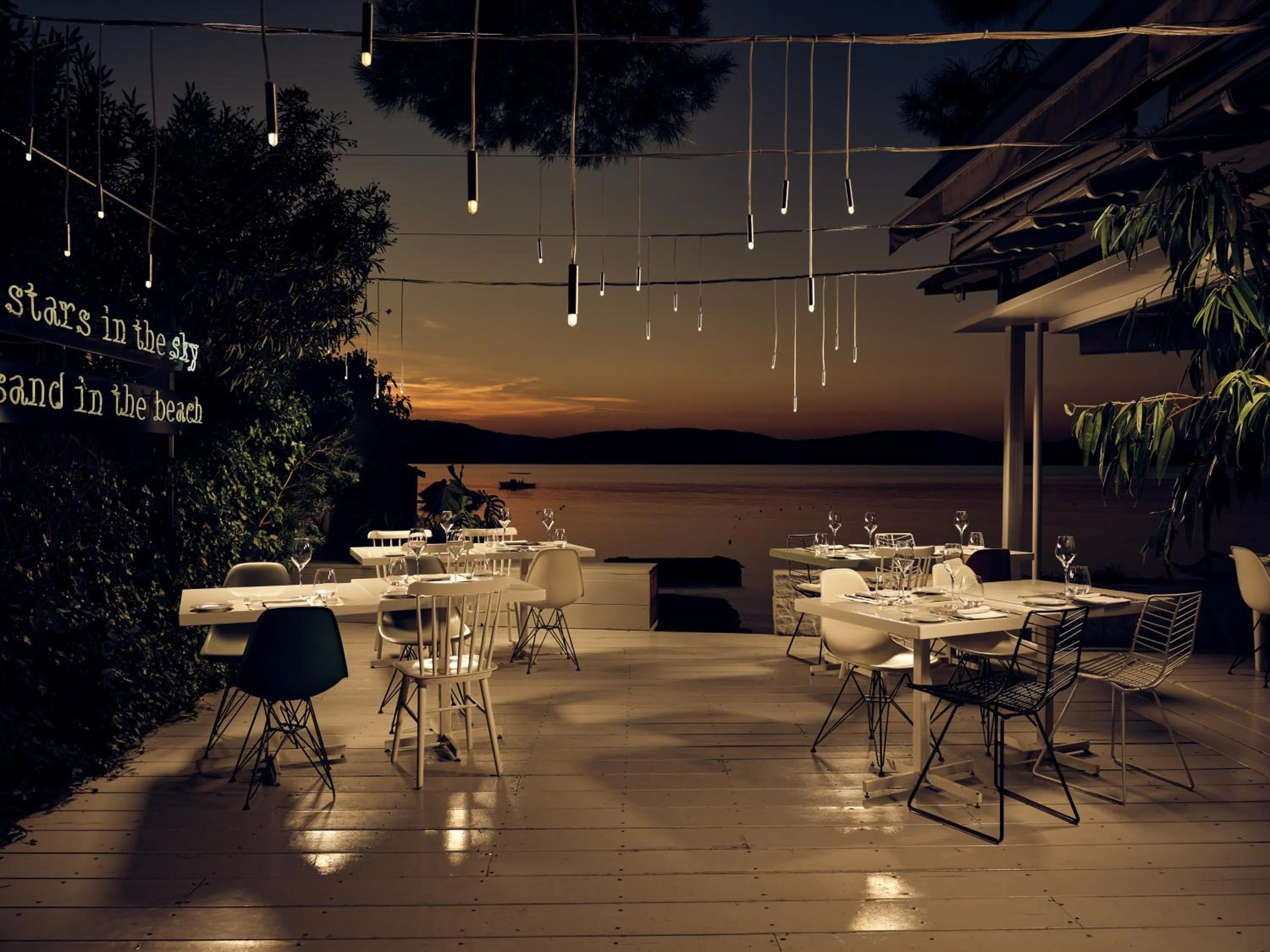Dinner in Ekies All Senses Resort, a Member of Design Hotels