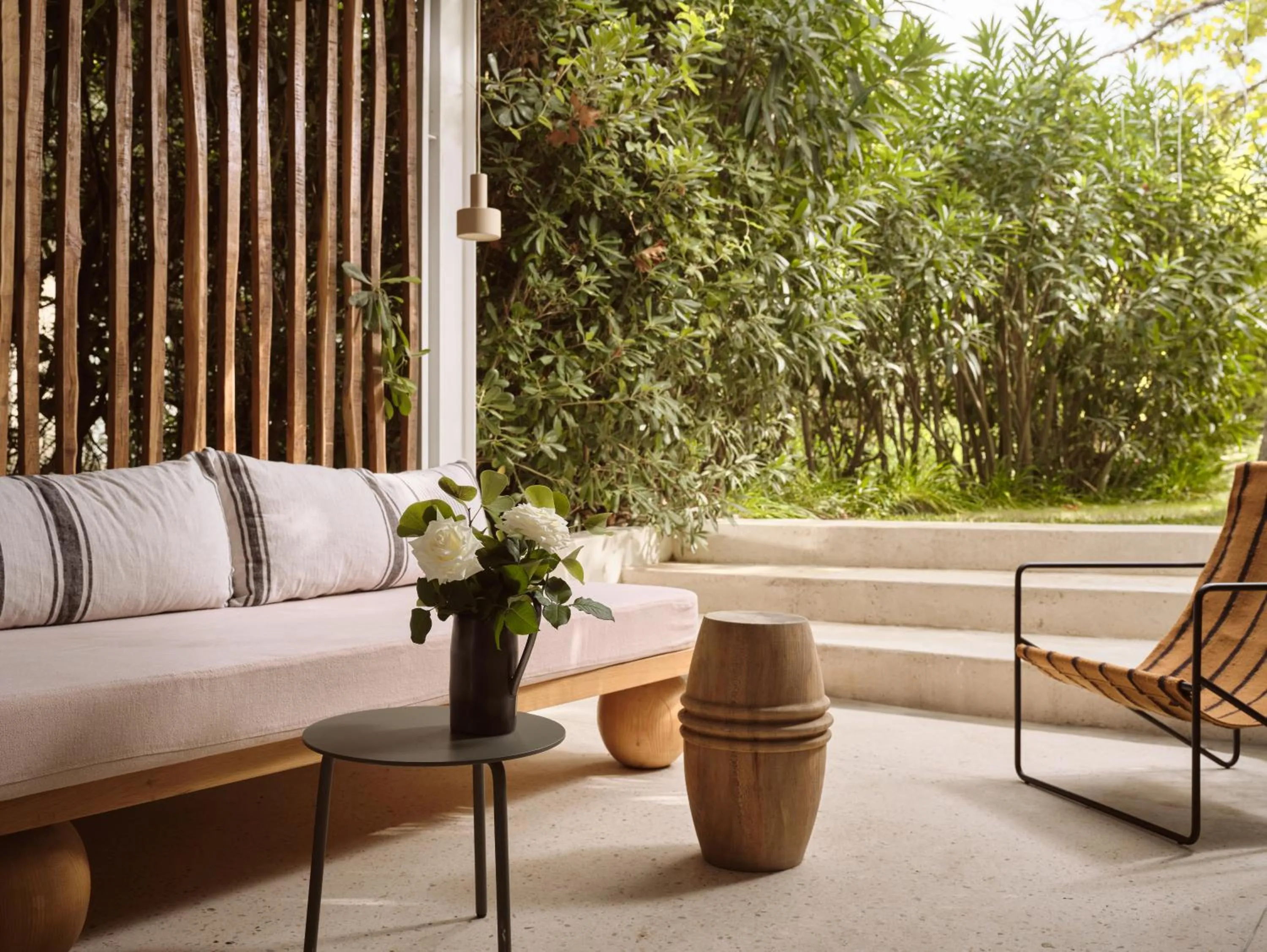 Living room in Ekies All Senses Resort, a Member of Design Hotels