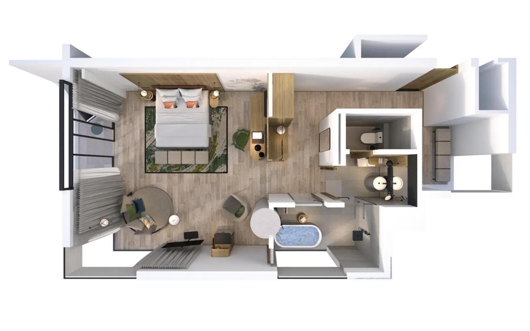 Photo of the whole room in The Yacht Hotel by DC