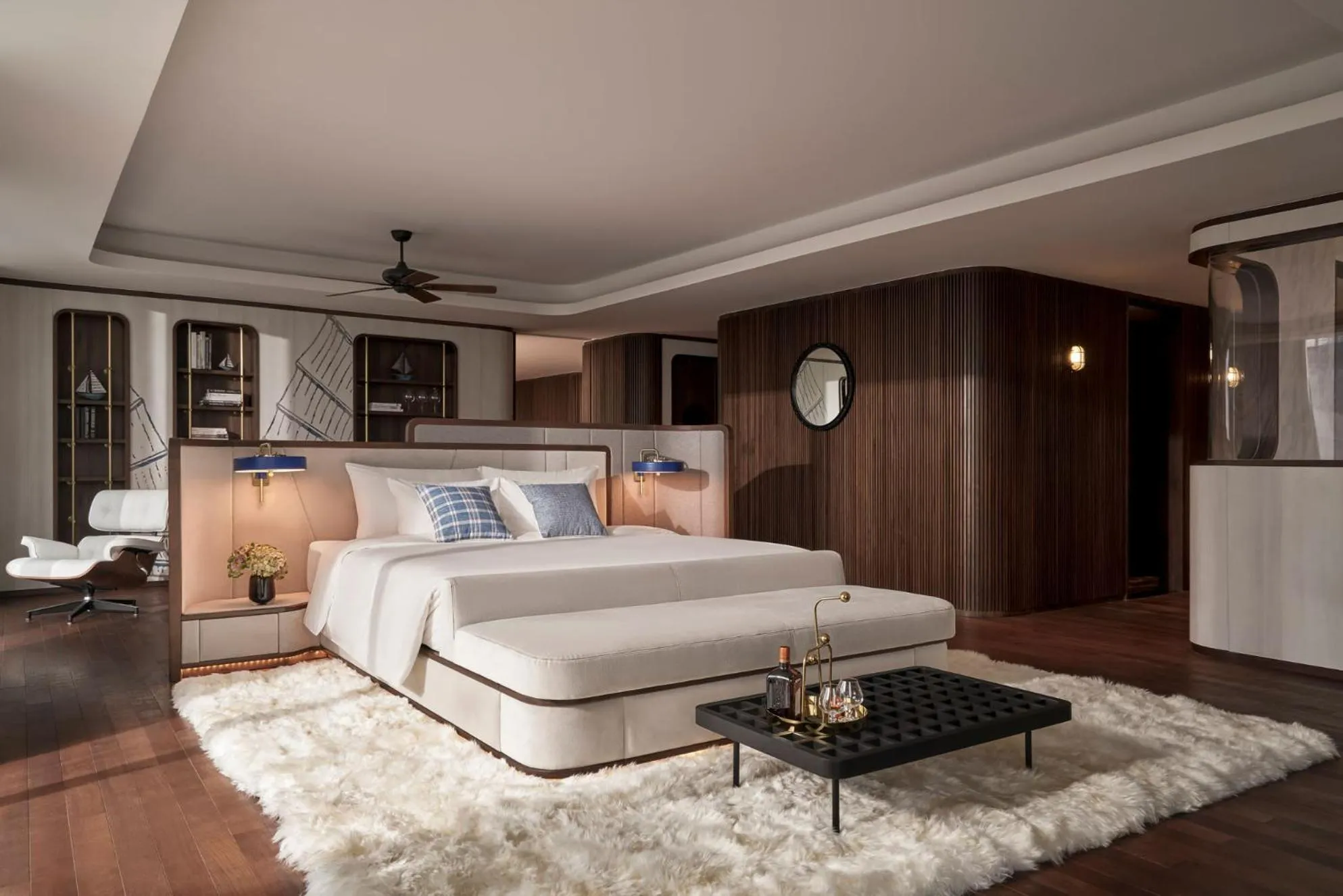 Bed in The Yacht Hotel by DC