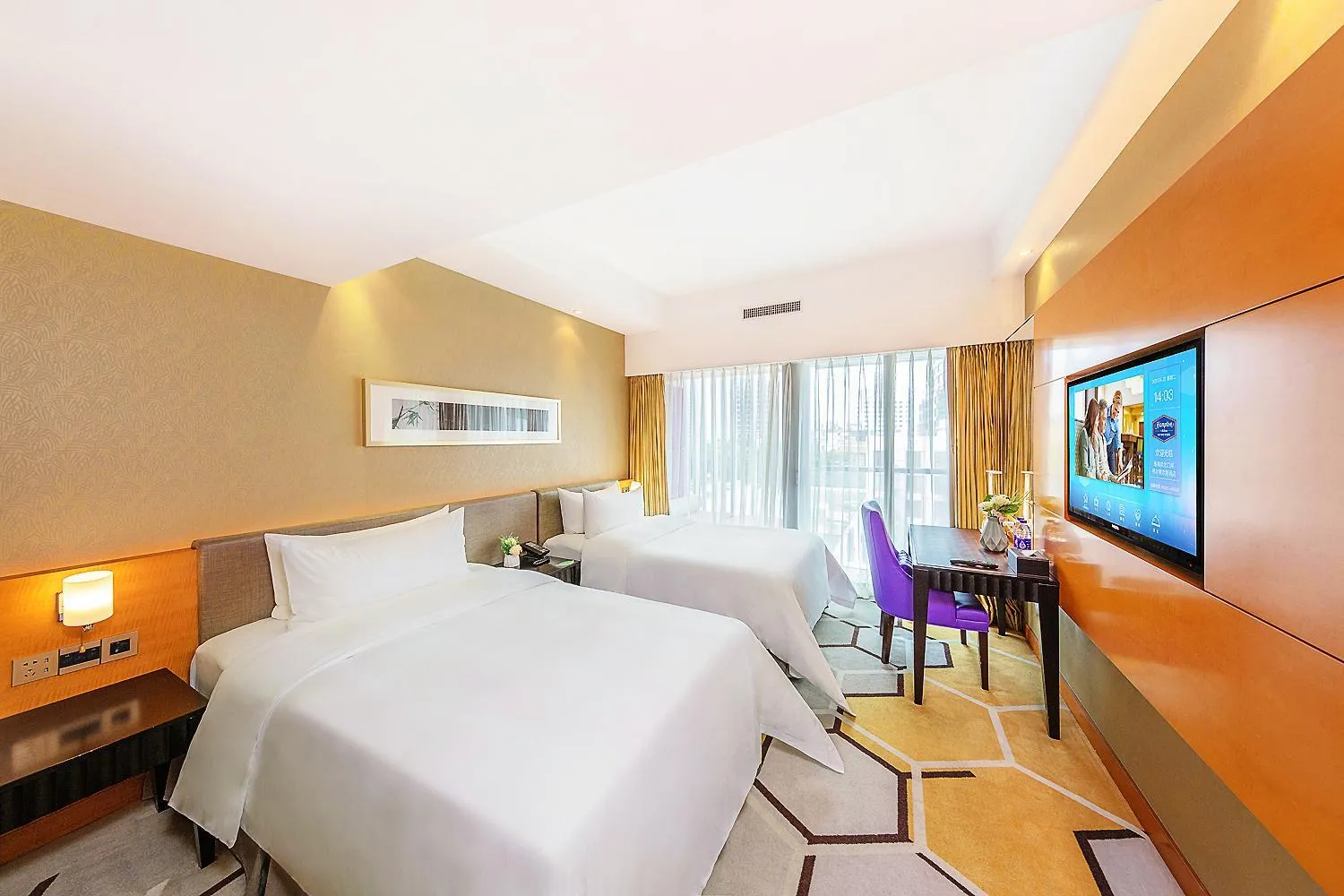Bed in Hampton by Hilton Zhuhai Gongbei Port
