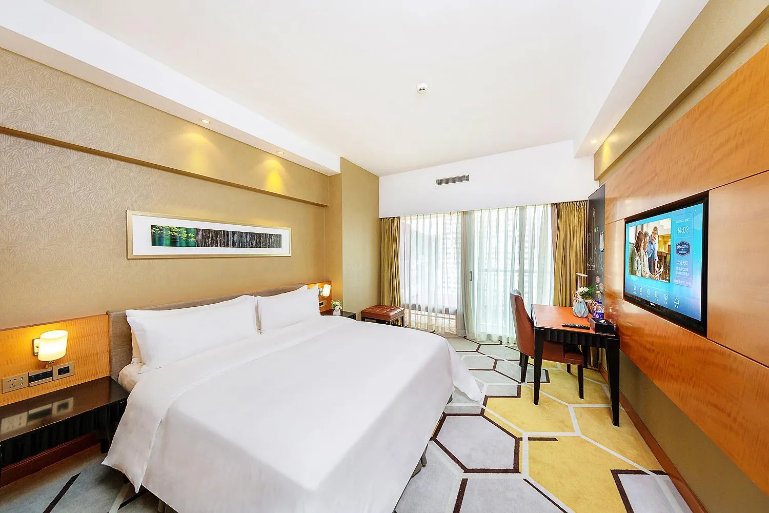 Bed in Hampton by Hilton Zhuhai Gongbei Port