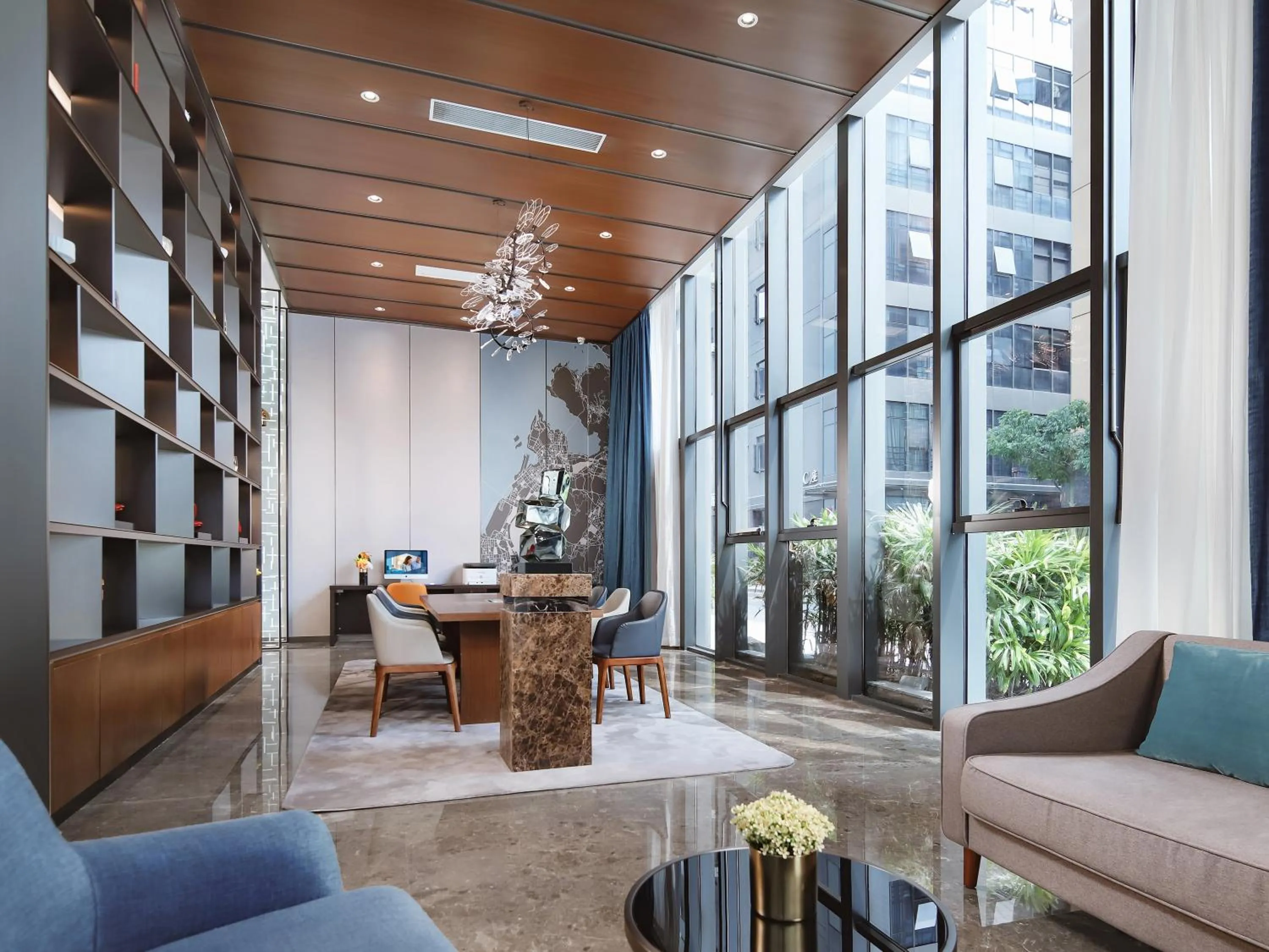 Seating area in Hampton by Hilton Shenzhen Longhua Qinghu